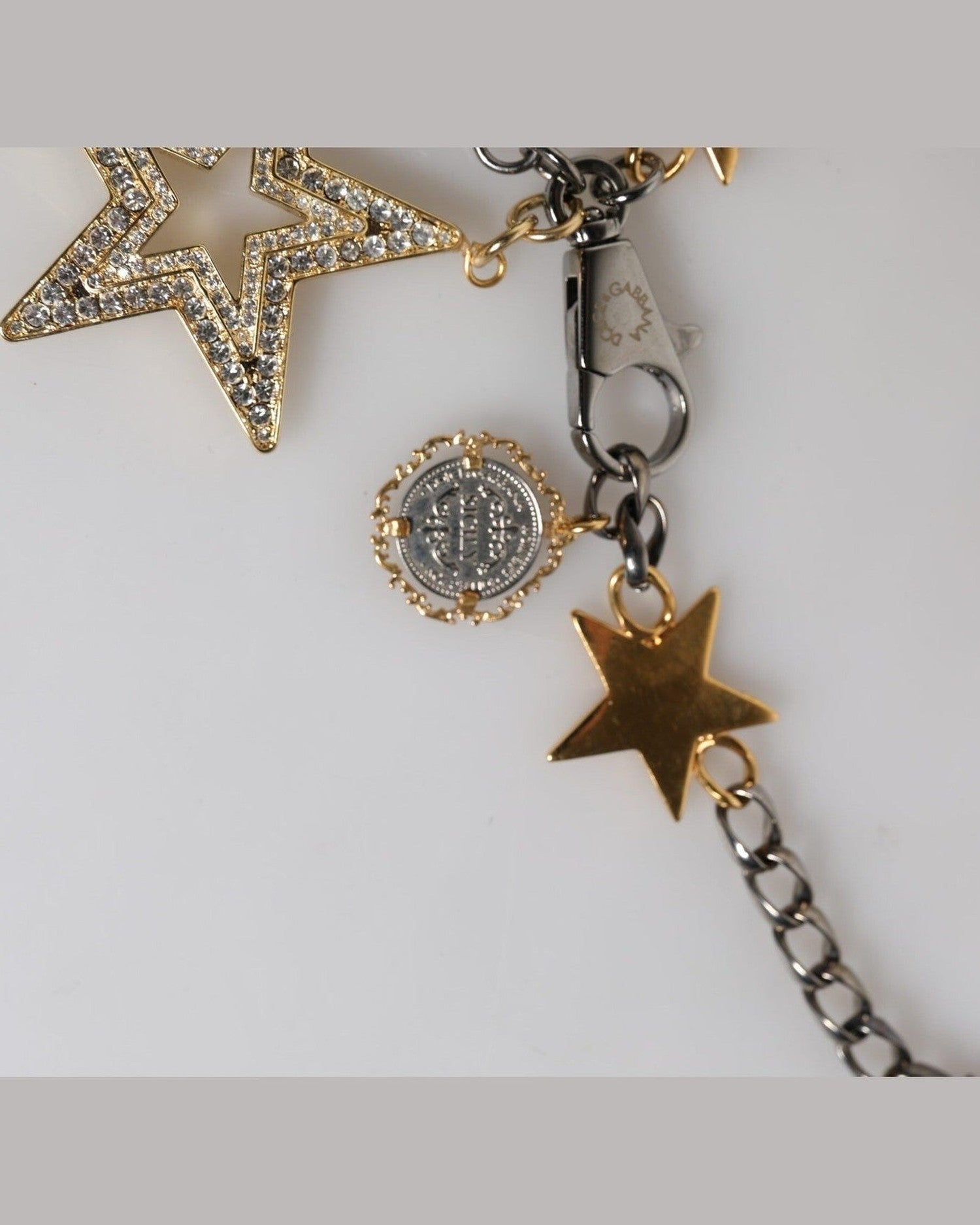 Dolce & Gabbana Gold Silver Brass Embellished Waist Chain Belt Glam Steals