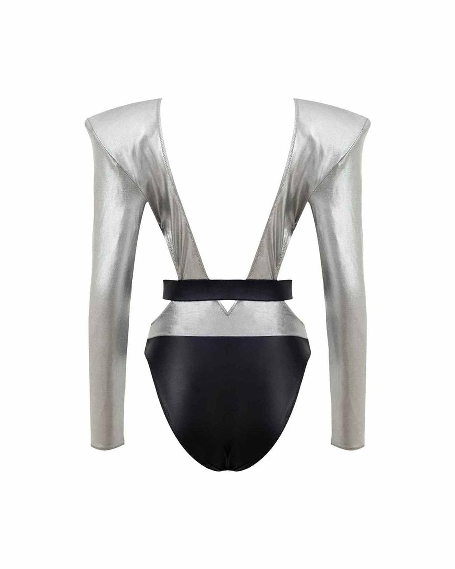 Dolce & Gabbana Gray Viscose One Piece Swimsuit Glam Steals