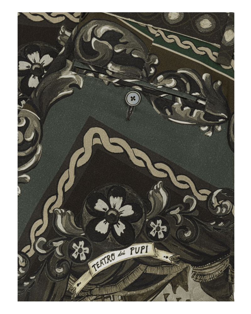 Dolce & Gabbana Green Cotton and Casual Pant Glam Steals