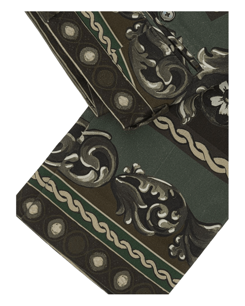 Dolce & Gabbana Green Cotton and Casual Pant Glam Steals