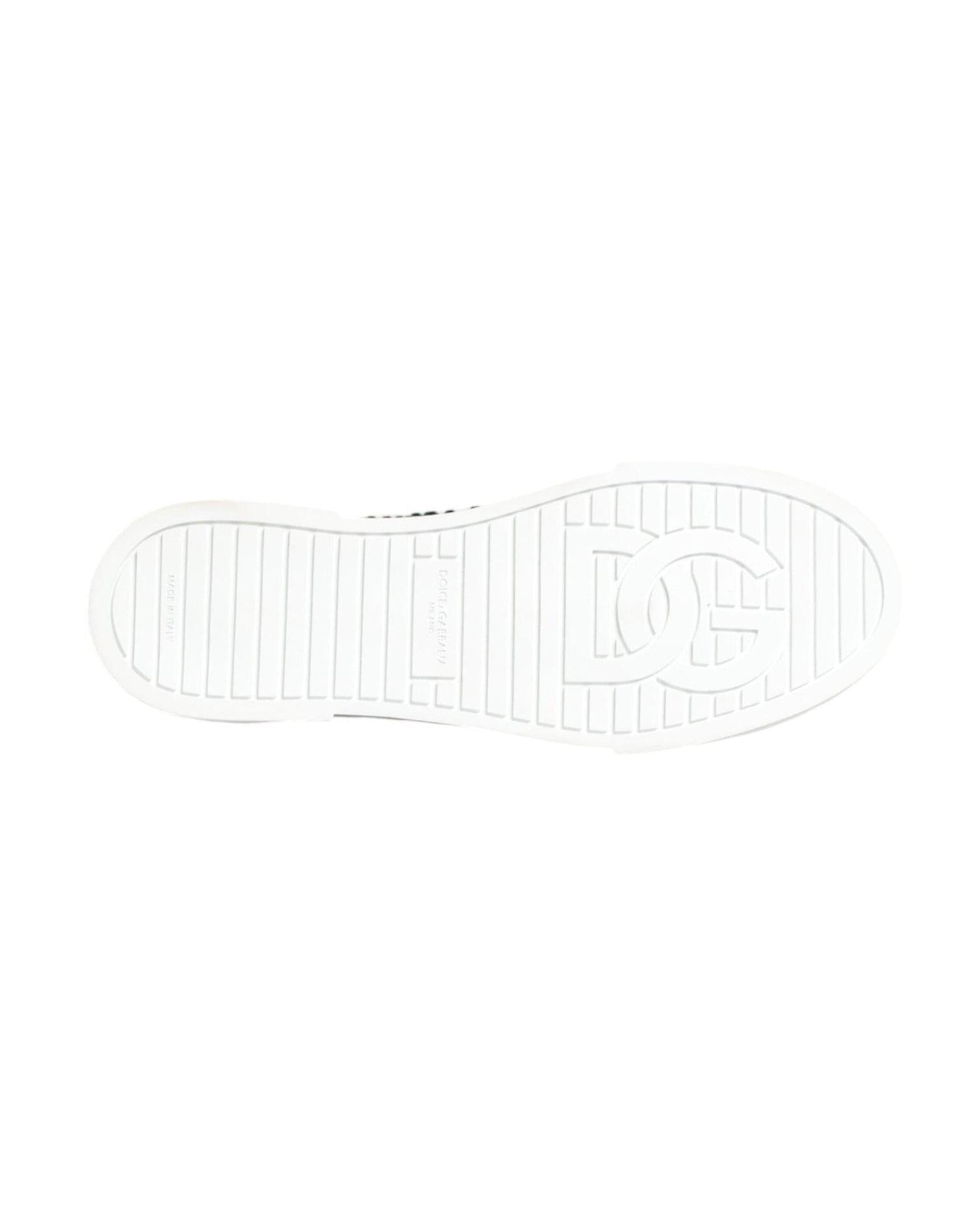 Dolce & Gabbana Green Portofino Crystal Dg Logo Sneakers Shoes Glam Steals