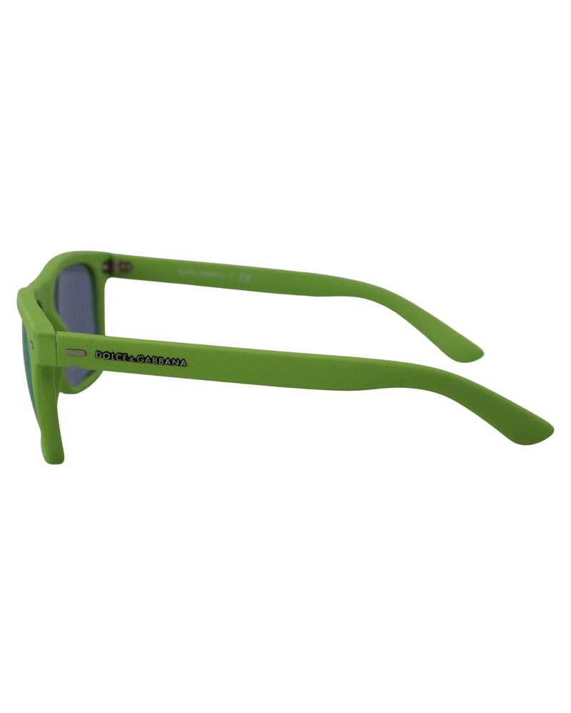 Dolce & Gabbana Green Rubber Full Rim Frame Shades Dg6095 Acid Sunglasses Glam Steals