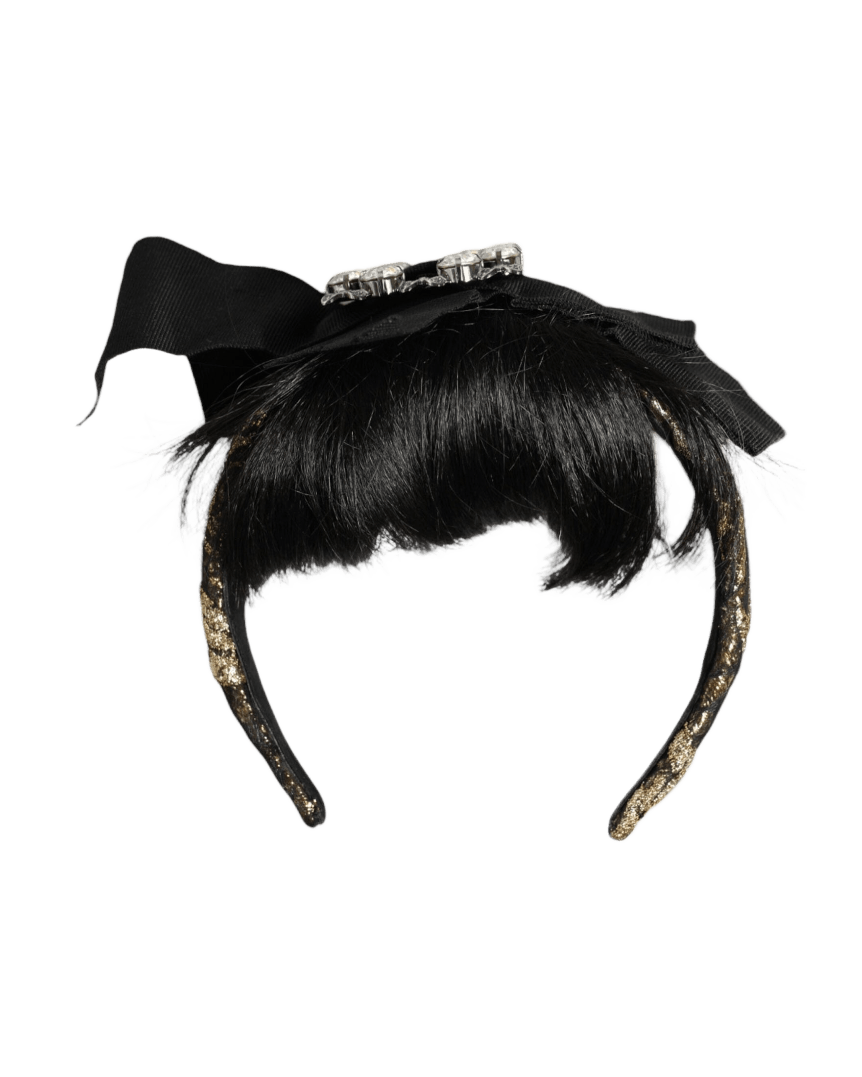Dolce & Gabbana Hair Parrucchiera Crystal Headband Black Diadem Glam Steals