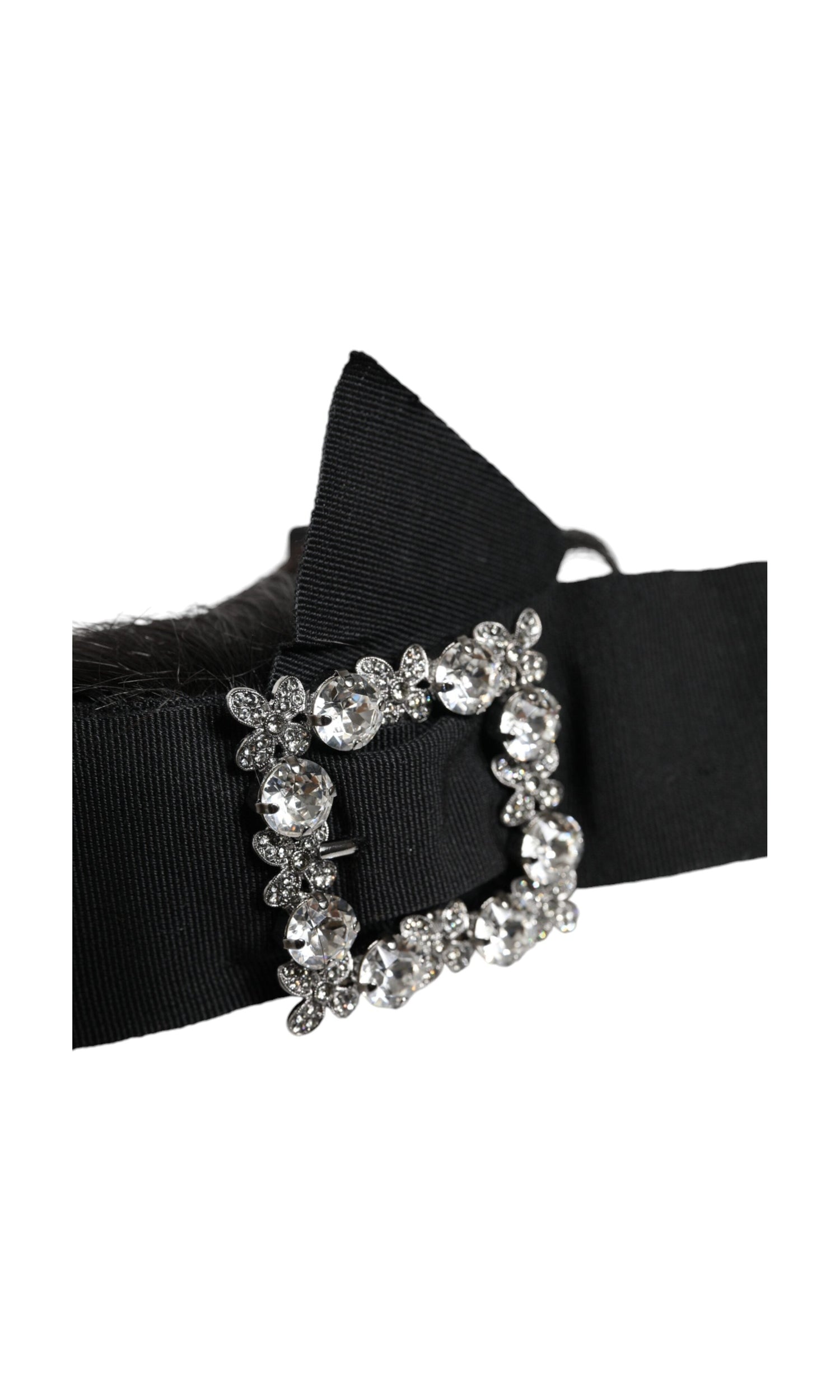 Dolce & Gabbana Hair Parrucchiera Crystal Headband Black Diadem Glam Steals