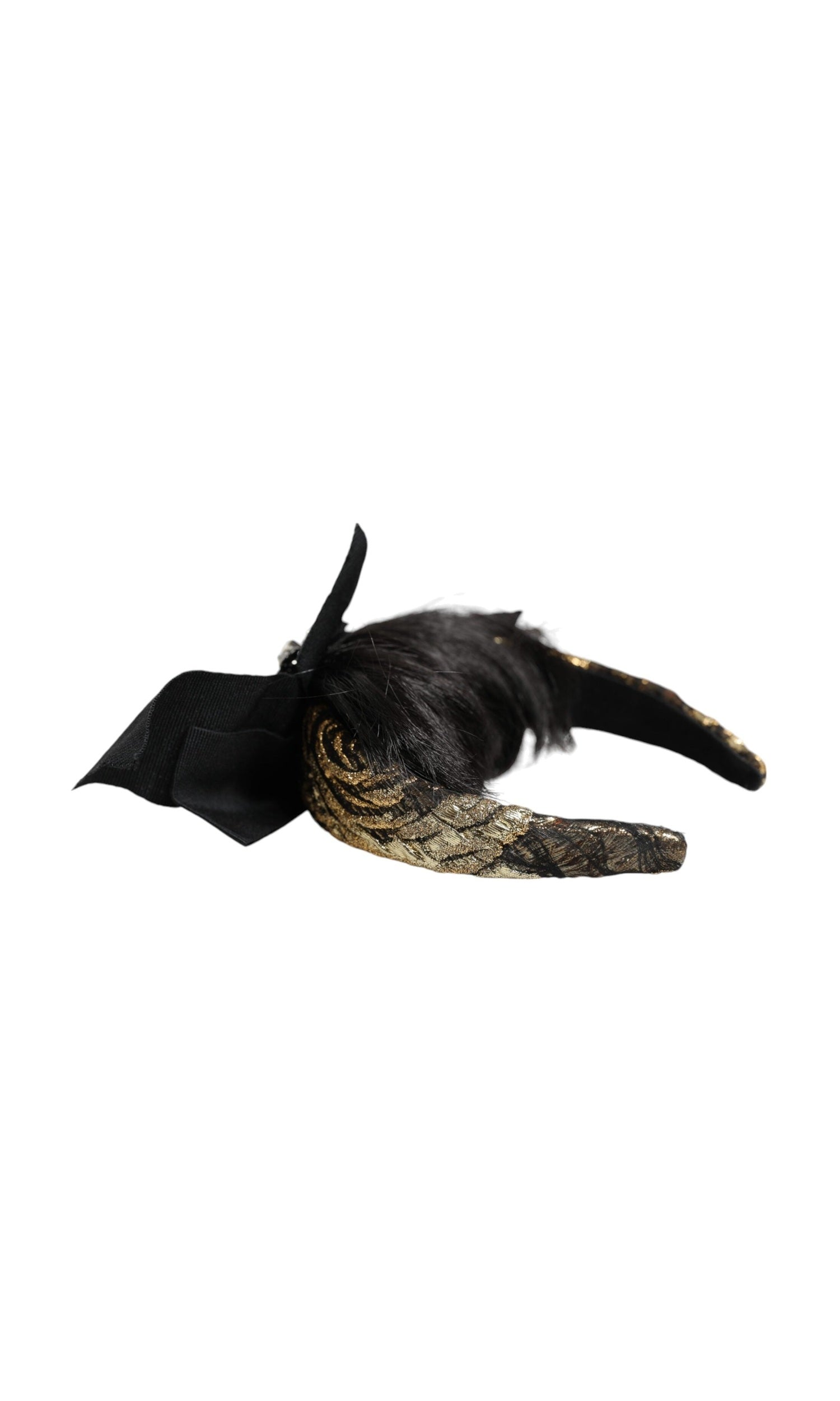 Dolce & Gabbana Hair Parrucchiera Crystal Headband Black Diadem Glam Steals