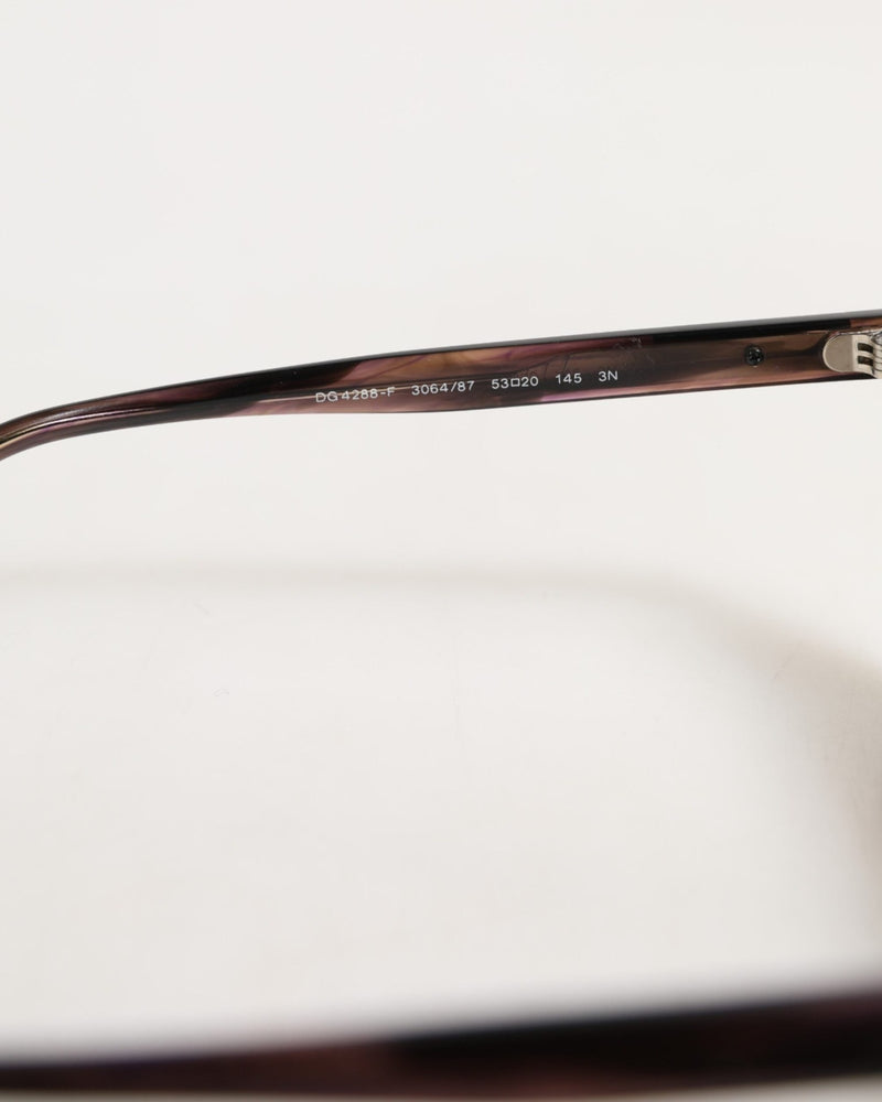 Dolce & Gabbana Havana Full Rim Acetate Round Lenses Sunglasses Glam Steals