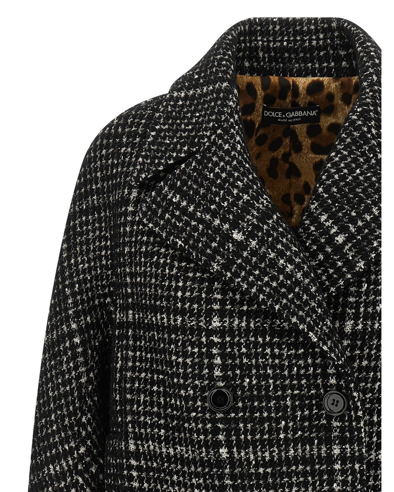 Dolce & Gabbana Houndstooth Coat Glam Steals
