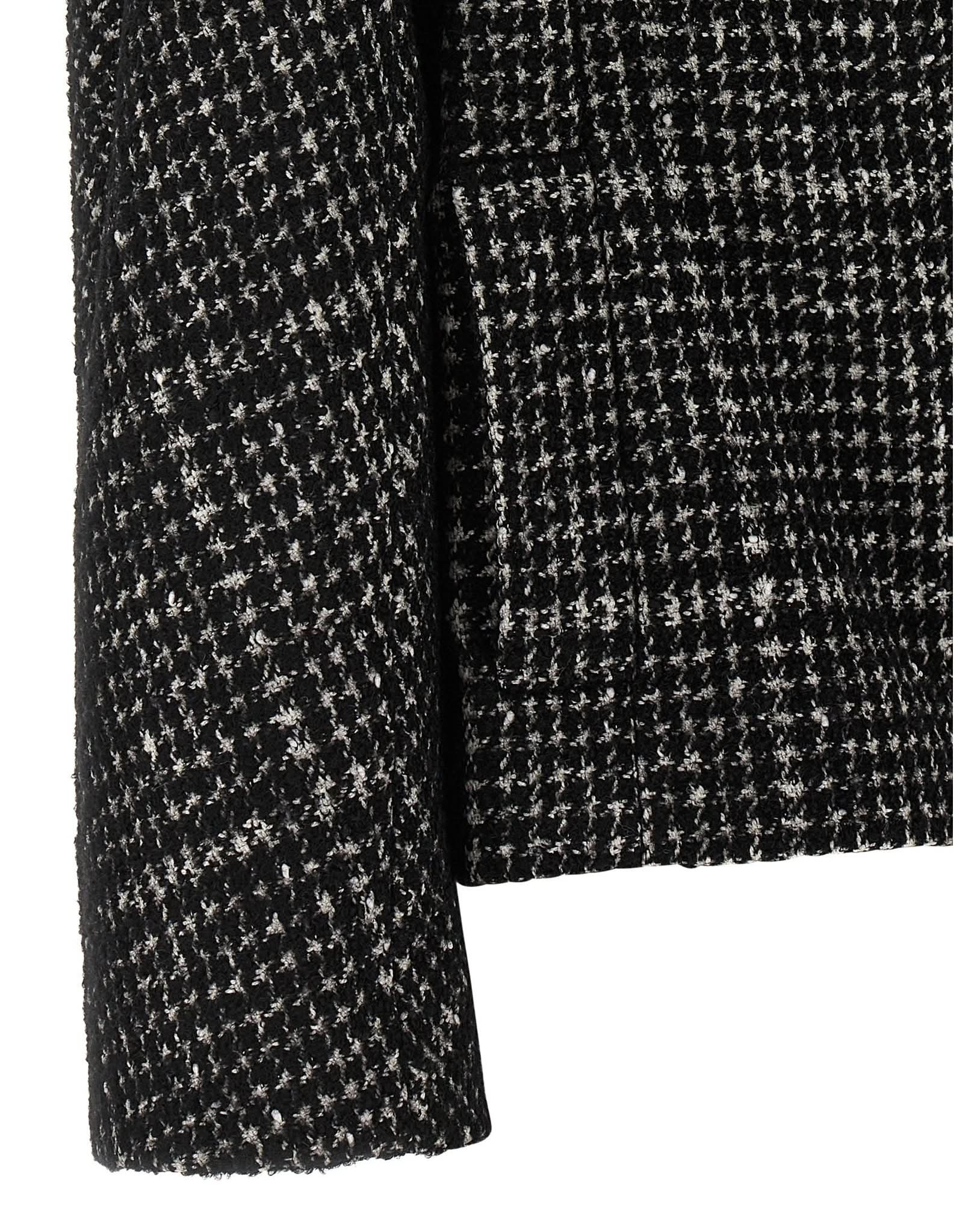 Dolce & Gabbana Houndstooth Coat Glam Steals