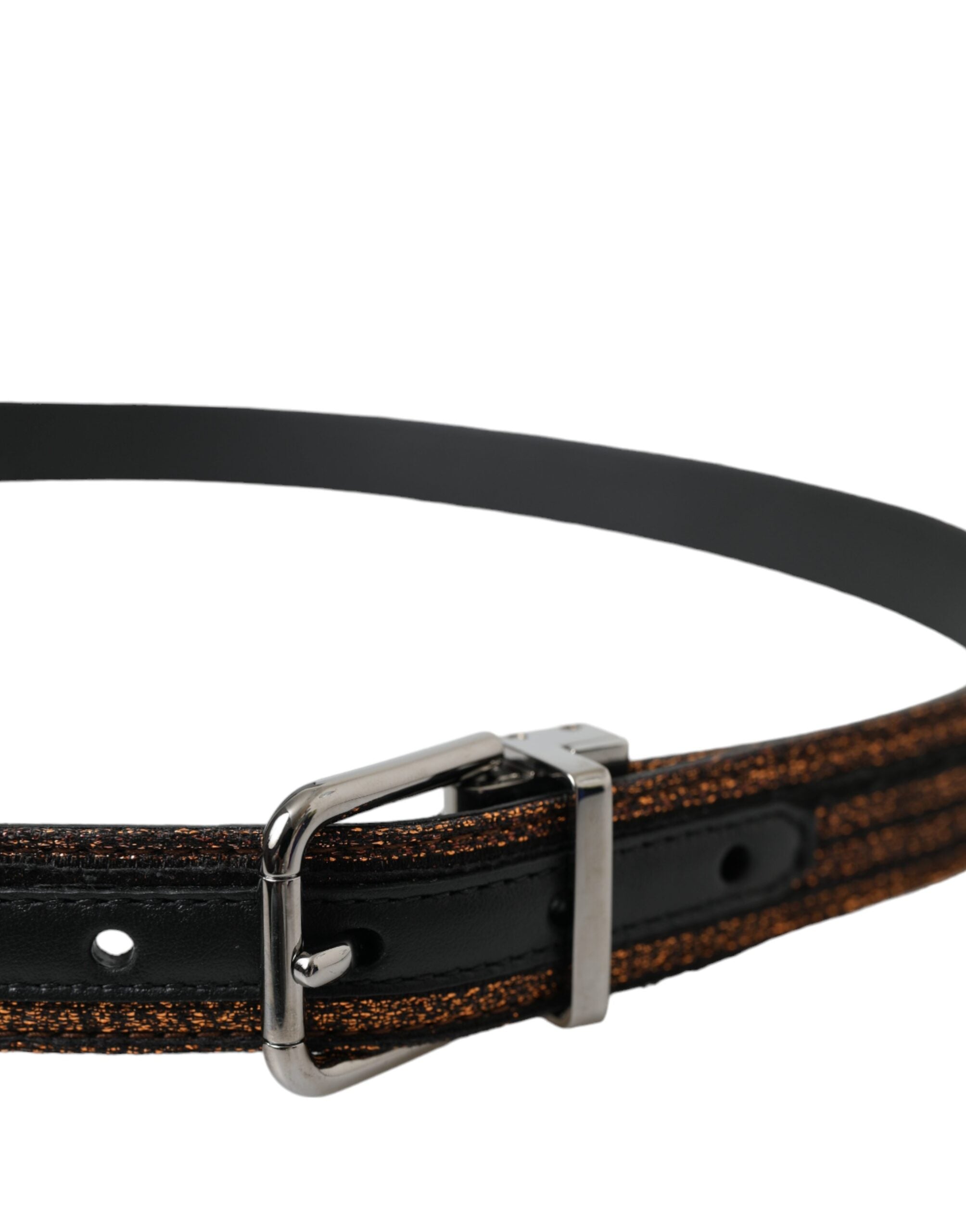 Dolce & Gabbana Jacquard Stripes Metal Buckle Belt Glam Steals