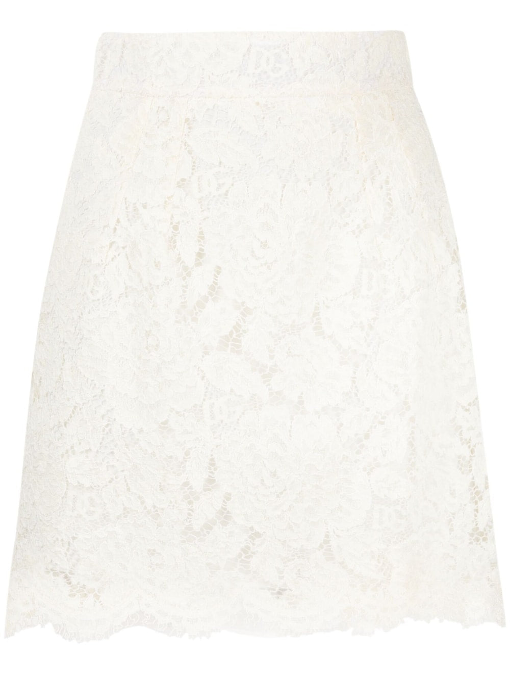 Dolce & Gabbana Lace Floral Miniskirt Glam Steals