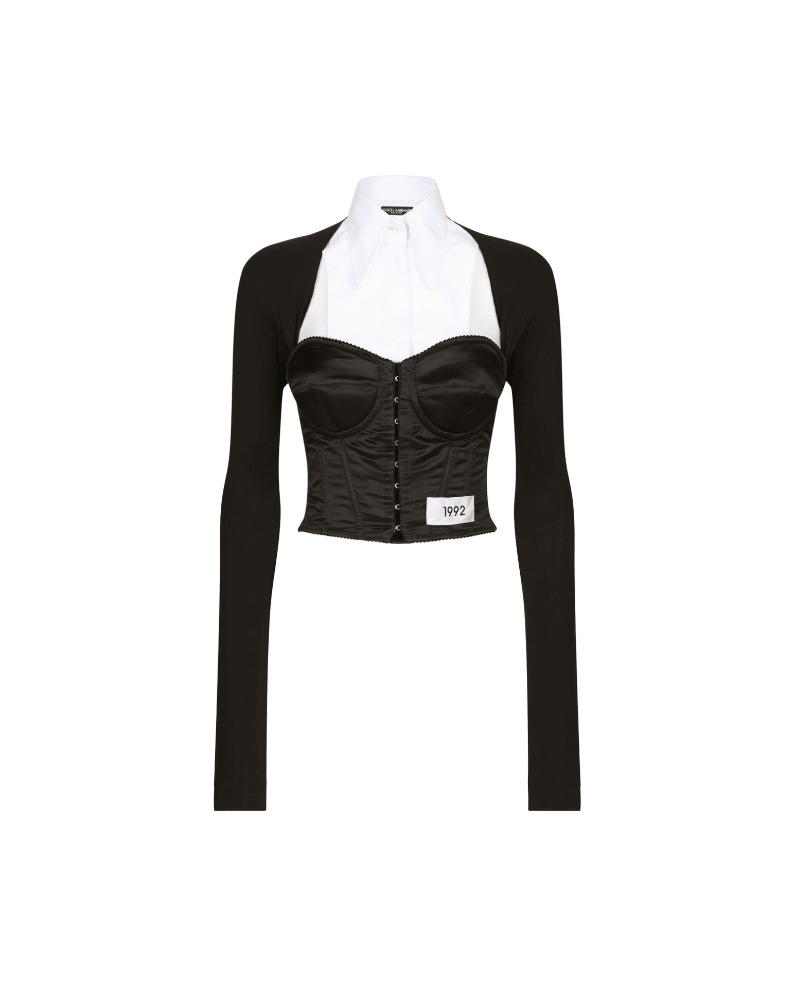 Dolce & Gabbana Layered Shirt Corset Top Glam Steals