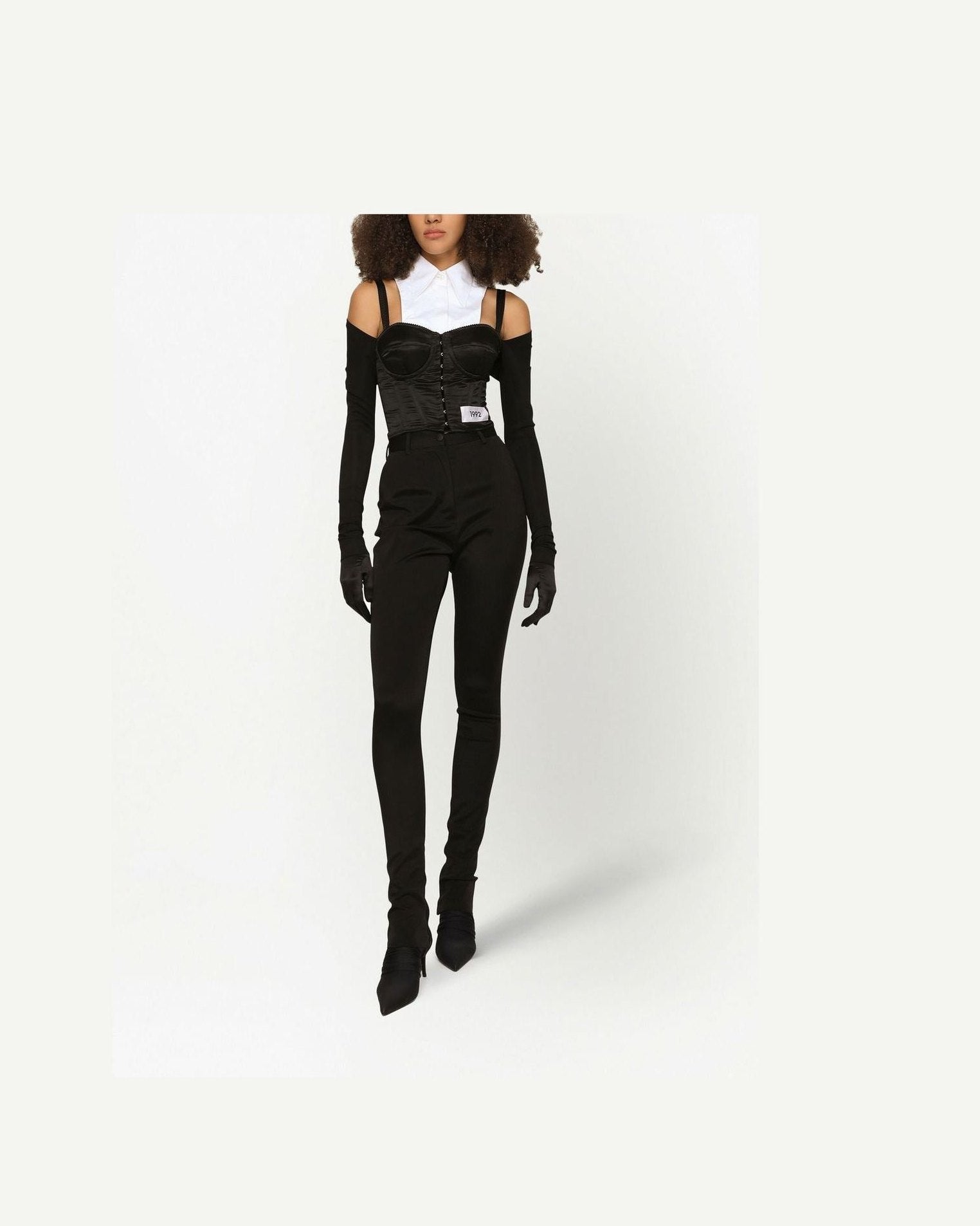 Dolce & Gabbana Layered Shirt Corset Top Glam Steals