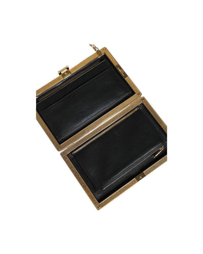 Dolce & Gabbana Leather Clutch Evening Crossbody Maroon Bag Clutch Bags