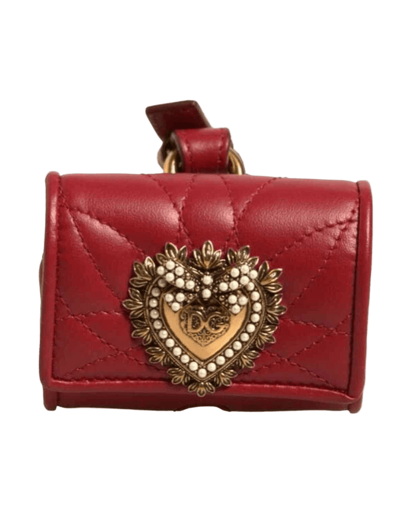 Dolce & Black Gabbana Leather Devotion Heart Strap Airpod Case Glam Steals