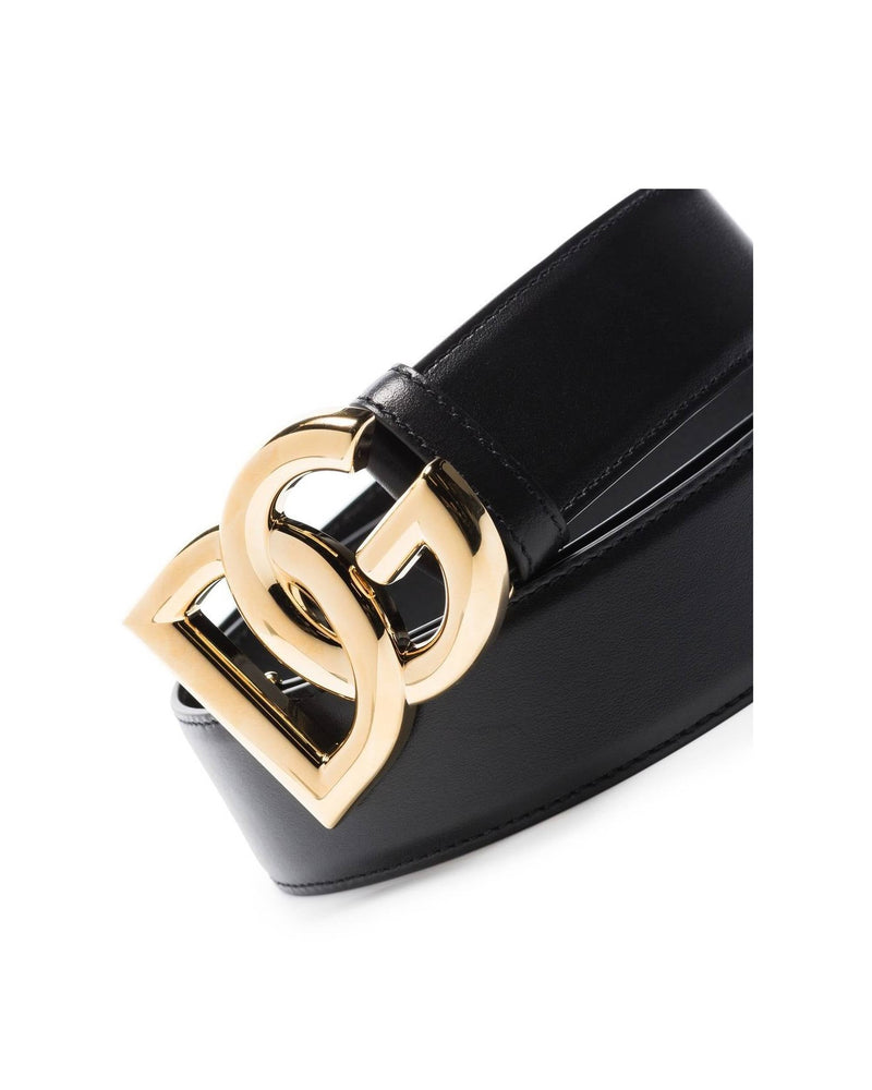 Dolce & Gabbana Leather Dg Logo Belt Glam Steals