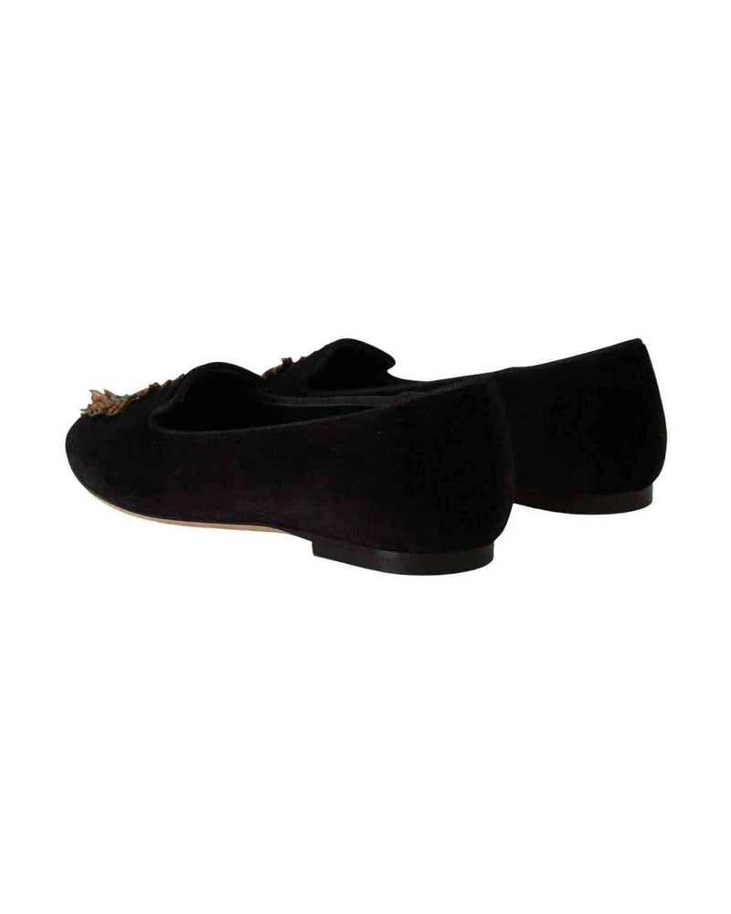 Dolce & Gabbana Leather Elegant Patent Flat Shoes Glam Steals
