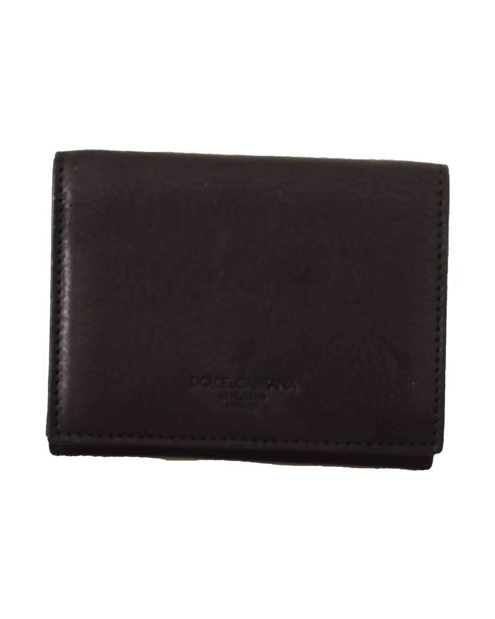 Dolce & Gabbana Leather Elegant Trifold Multi Kit Accessory