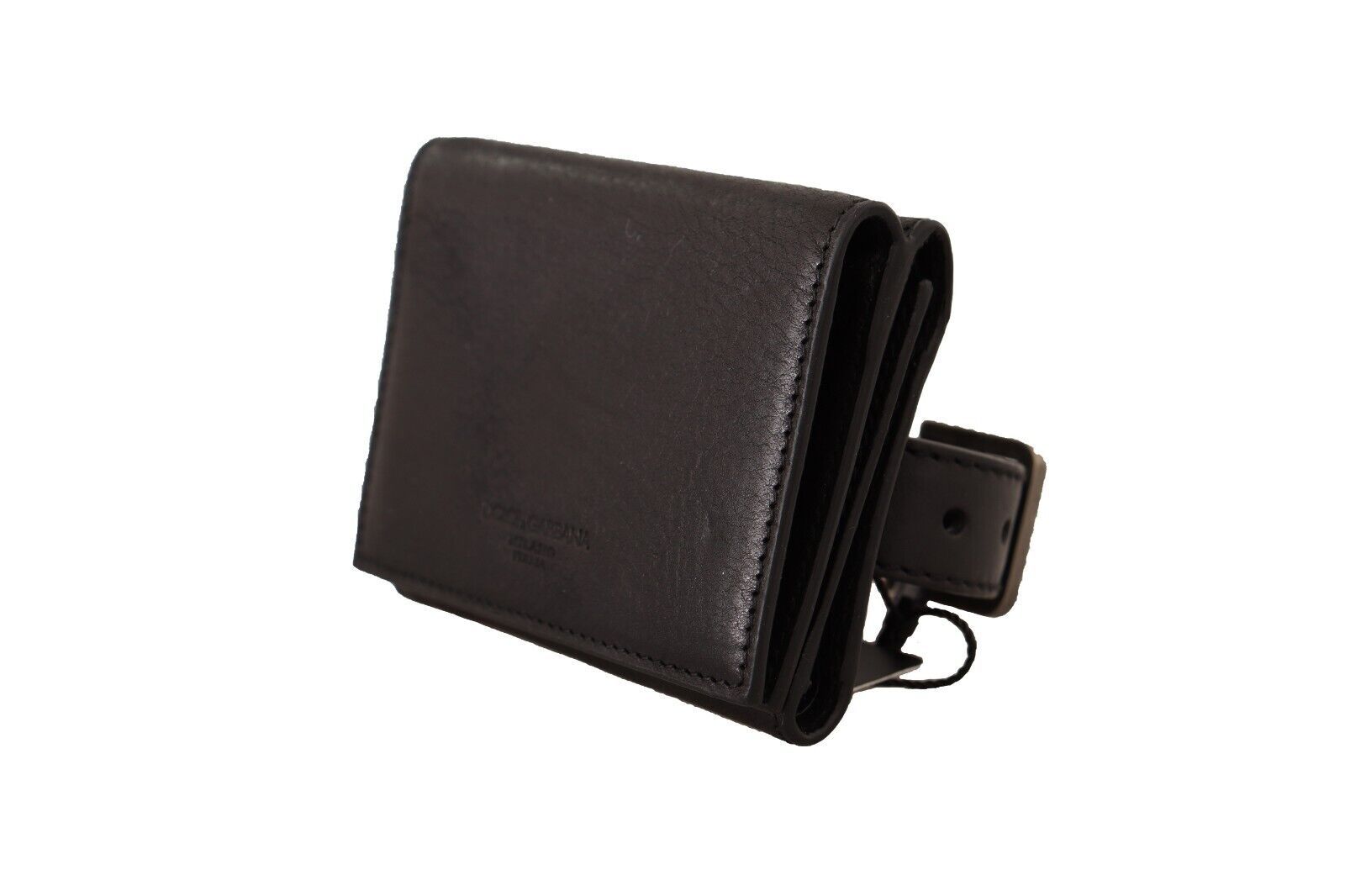 Dolce & Gabbana Leather Elegant Trifold Multi Kit Accessory