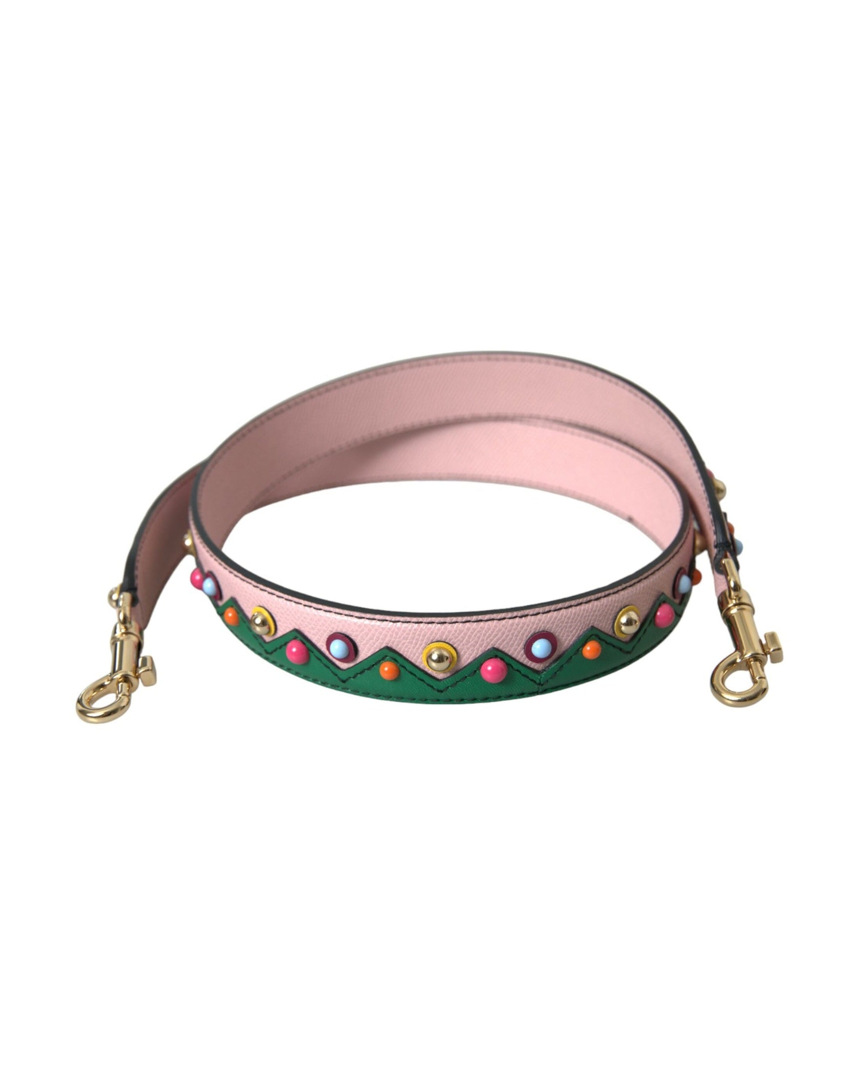 Dolce & Gabbana Leather Handbag Accessory Shoulder Pink Strap Glam Steals