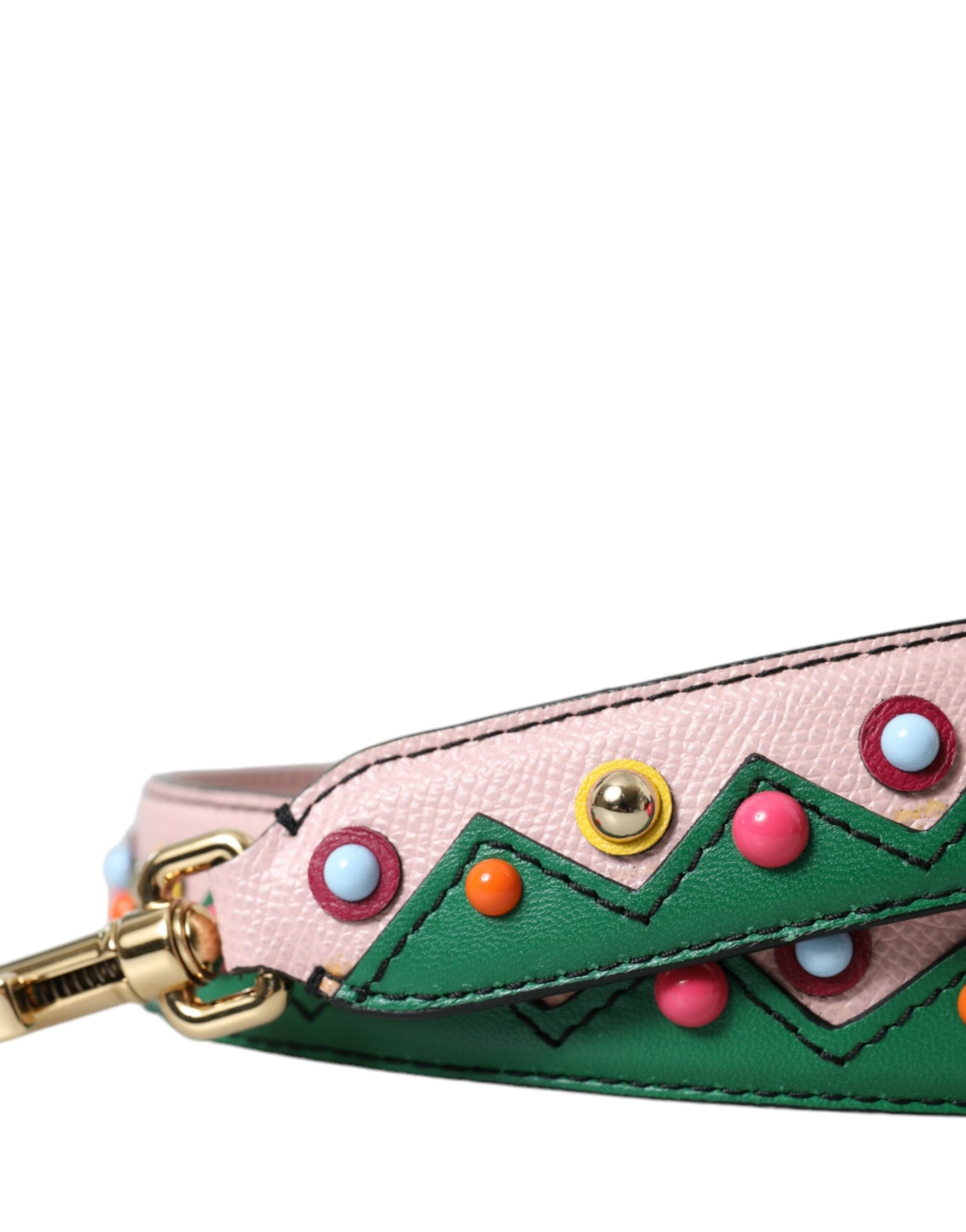 Dolce & Gabbana Leather Handbag Accessory Shoulder Pink Strap Glam Steals