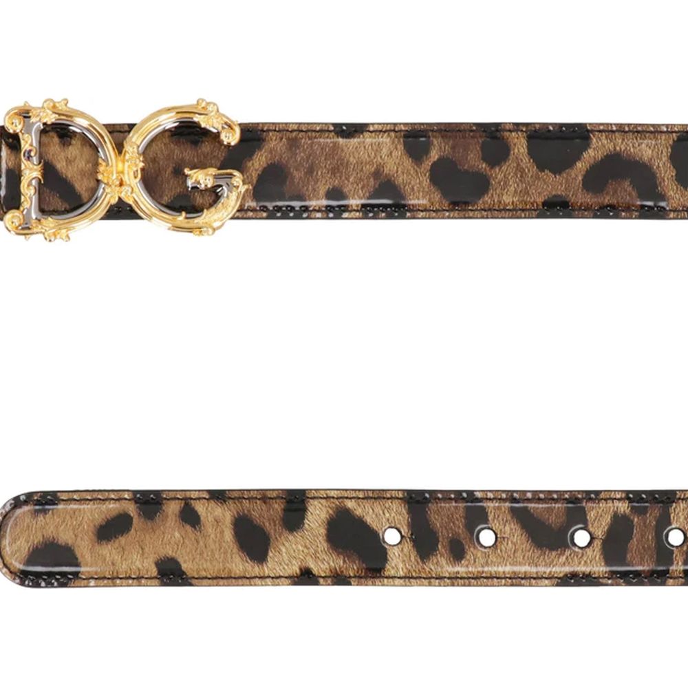 Dolce & Gabbana Leather Logo Belt Glam Steals