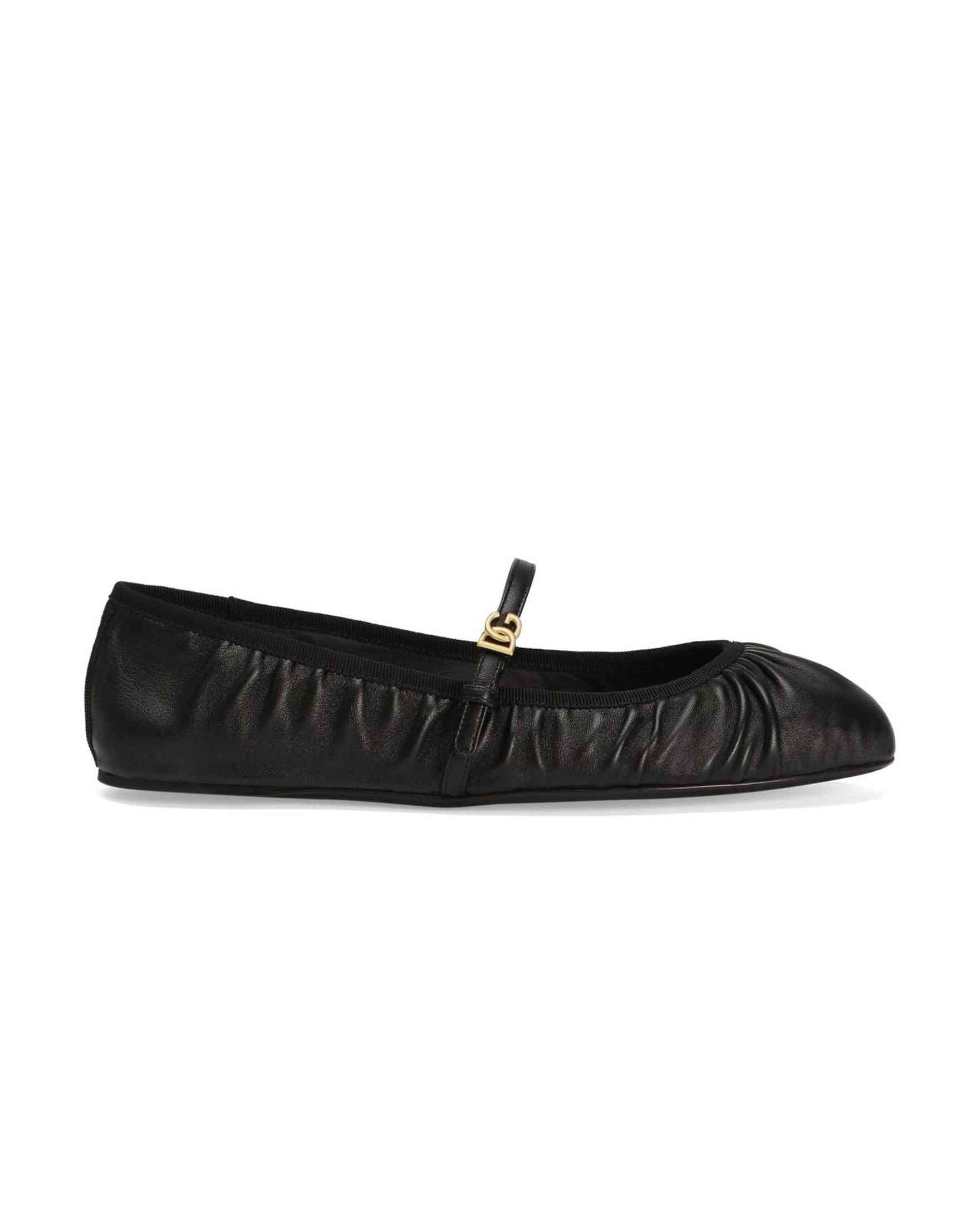 Dolce & Gabbana Leather Nappa Ballet Flats Glam Steals