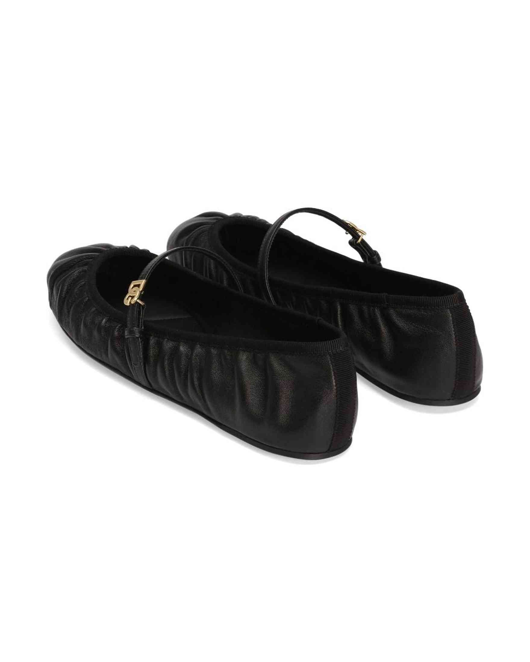 Dolce & Gabbana Leather Nappa Ballet Flats Glam Steals