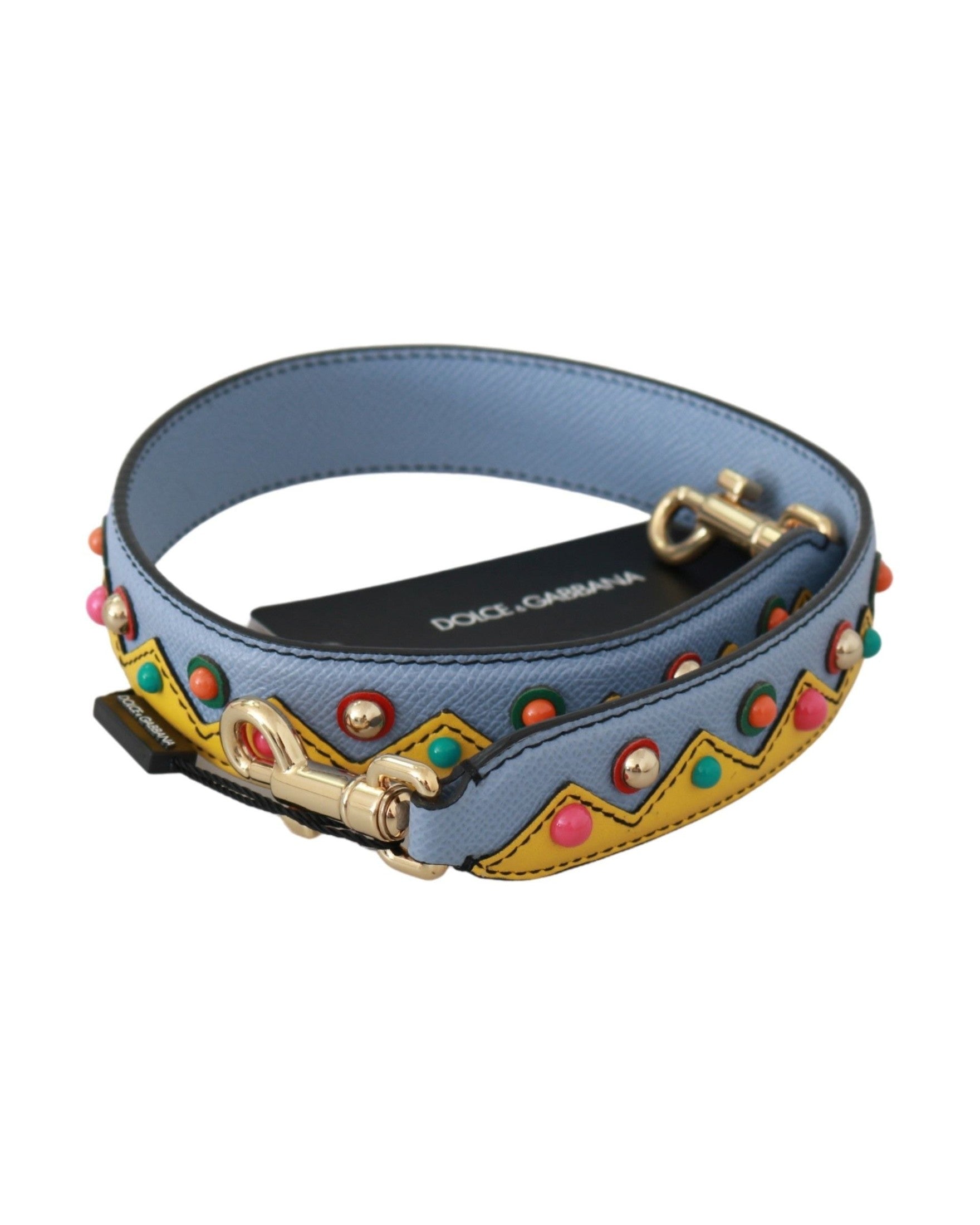 Dolce & Gabbana Leather Shoulder Strap Multicolor Accessory Glam Steals