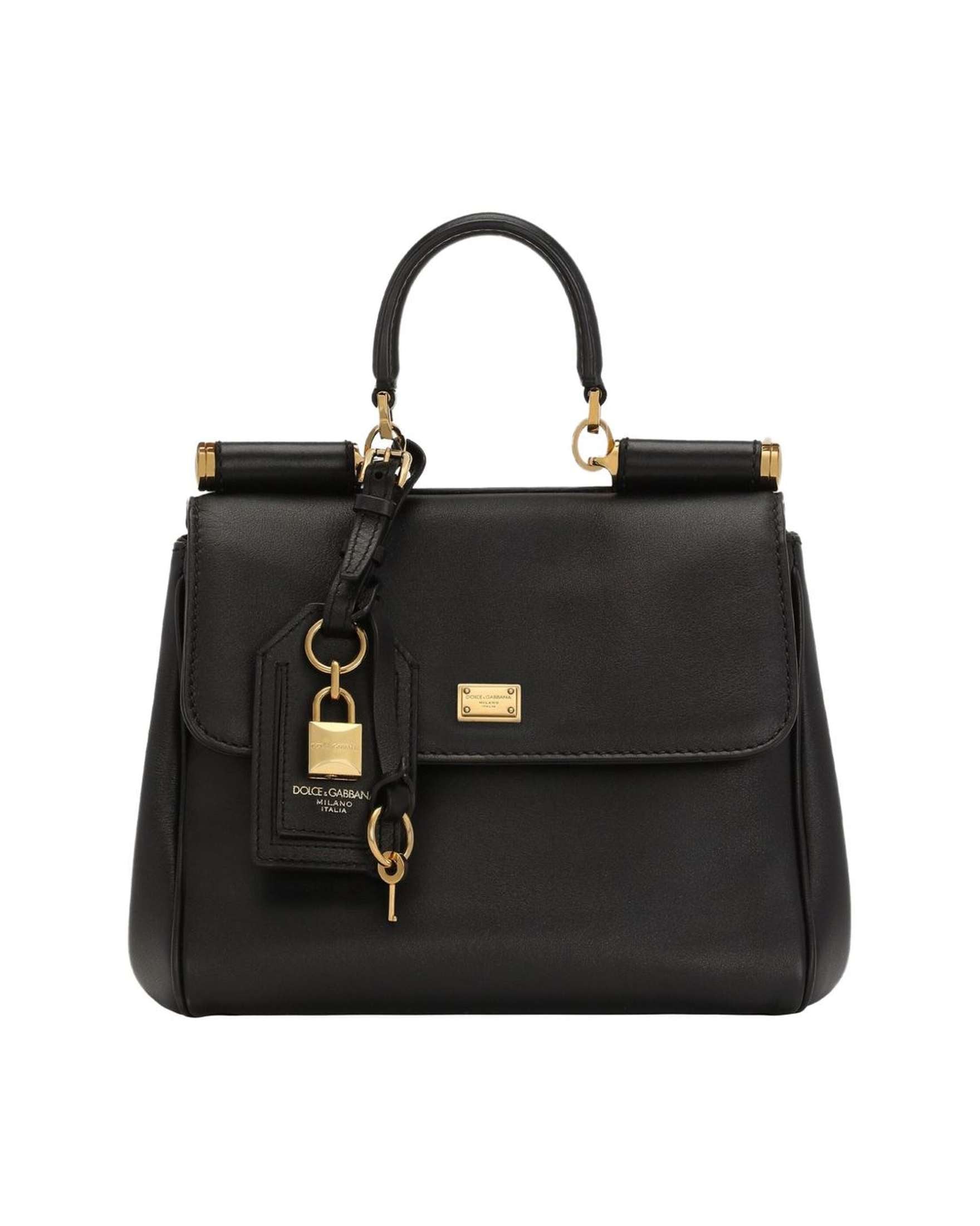 Dolce & Gabbana Leather Sicily Soft Handbag Glam Steals