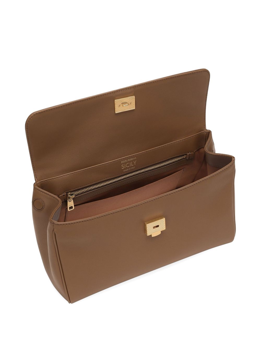 Dolce & Gabbana Leather Sicily Soft Handbag Glam Steals