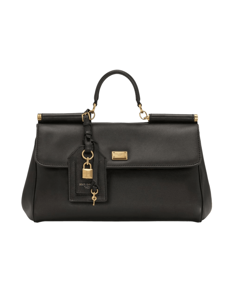 Dolce & Gabbana Leather Sicily Soft Handbag Glam Steals