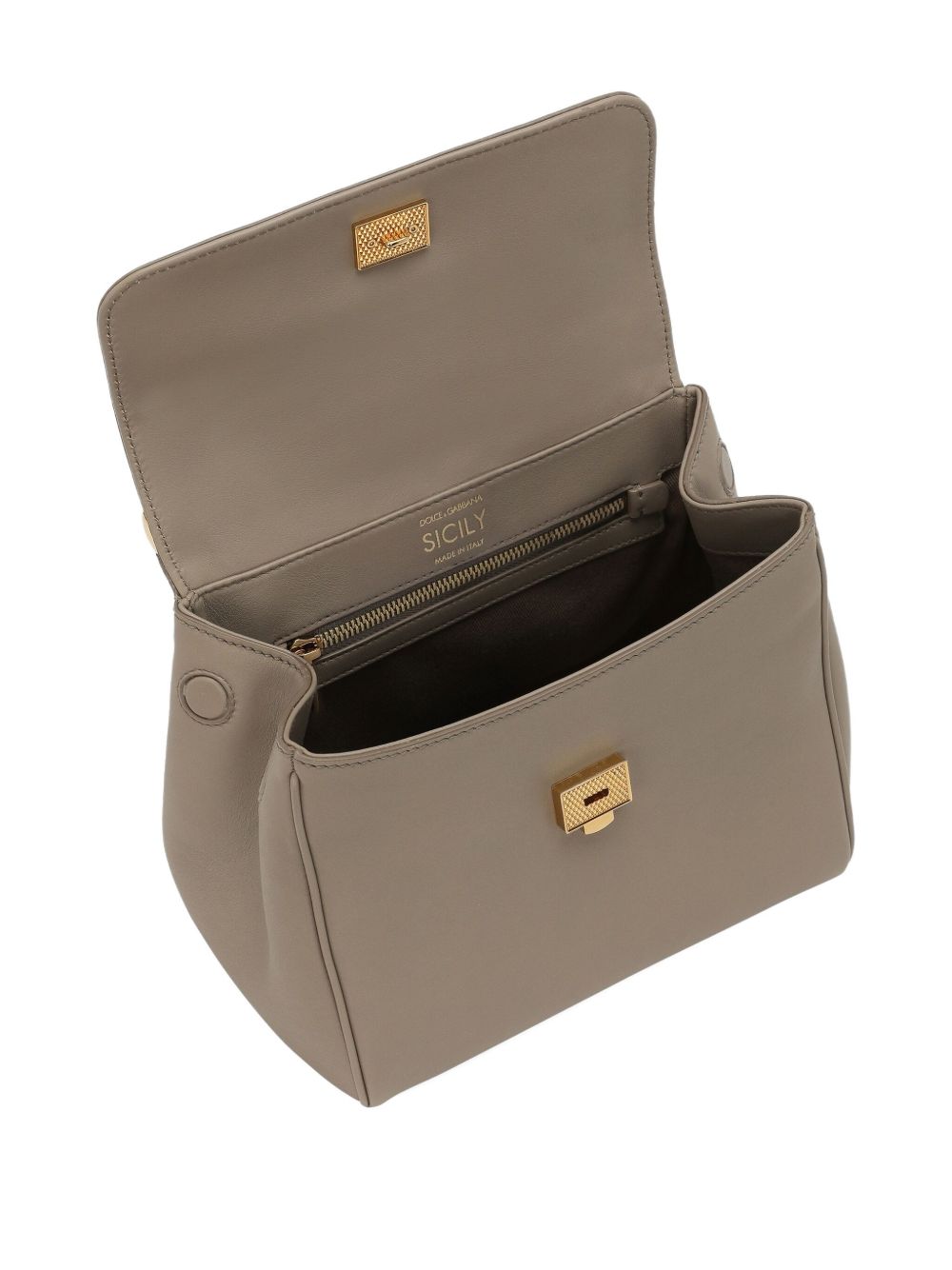 Dolce & Gabbana Leather Sicily Soft Handbag Glam Steals