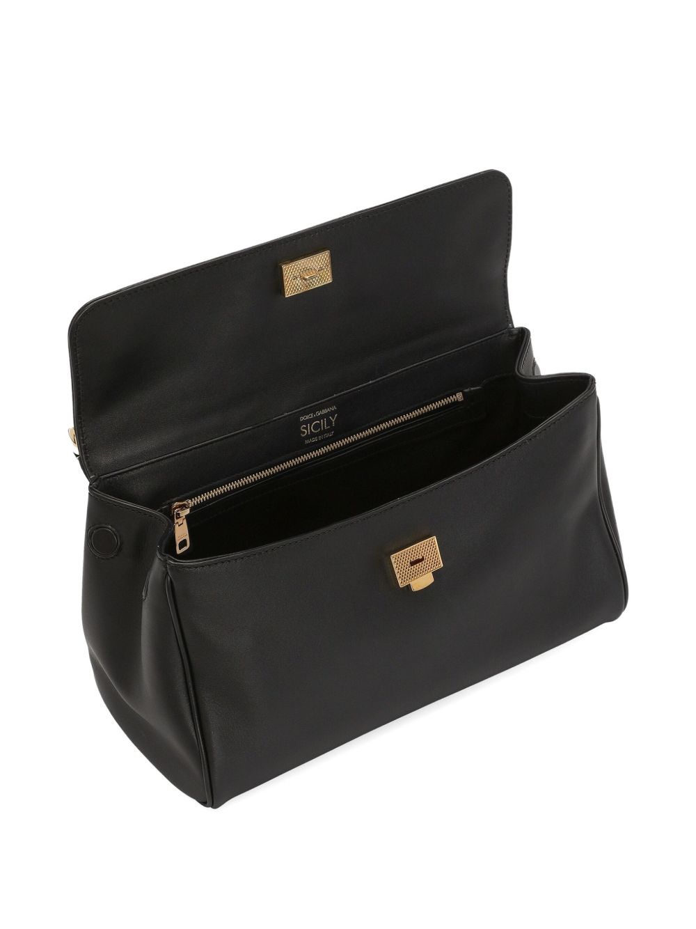 Dolce & Gabbana Leather Sicily Soft Handbag Glam Steals
