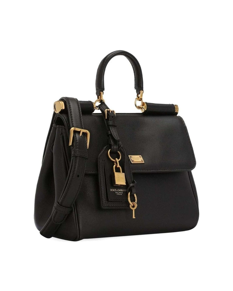 Dolce & Gabbana Leather Sicily Soft Handbag Glam Steals