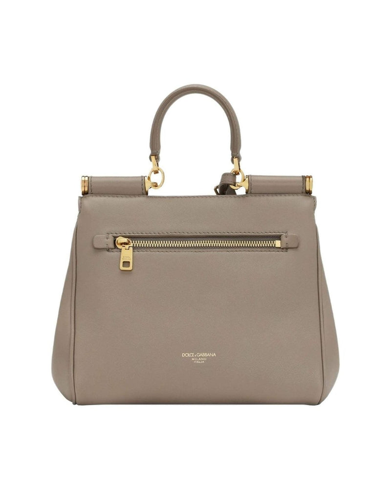 Dolce & Gabbana Leather Sicily Soft Handbag Glam Steals