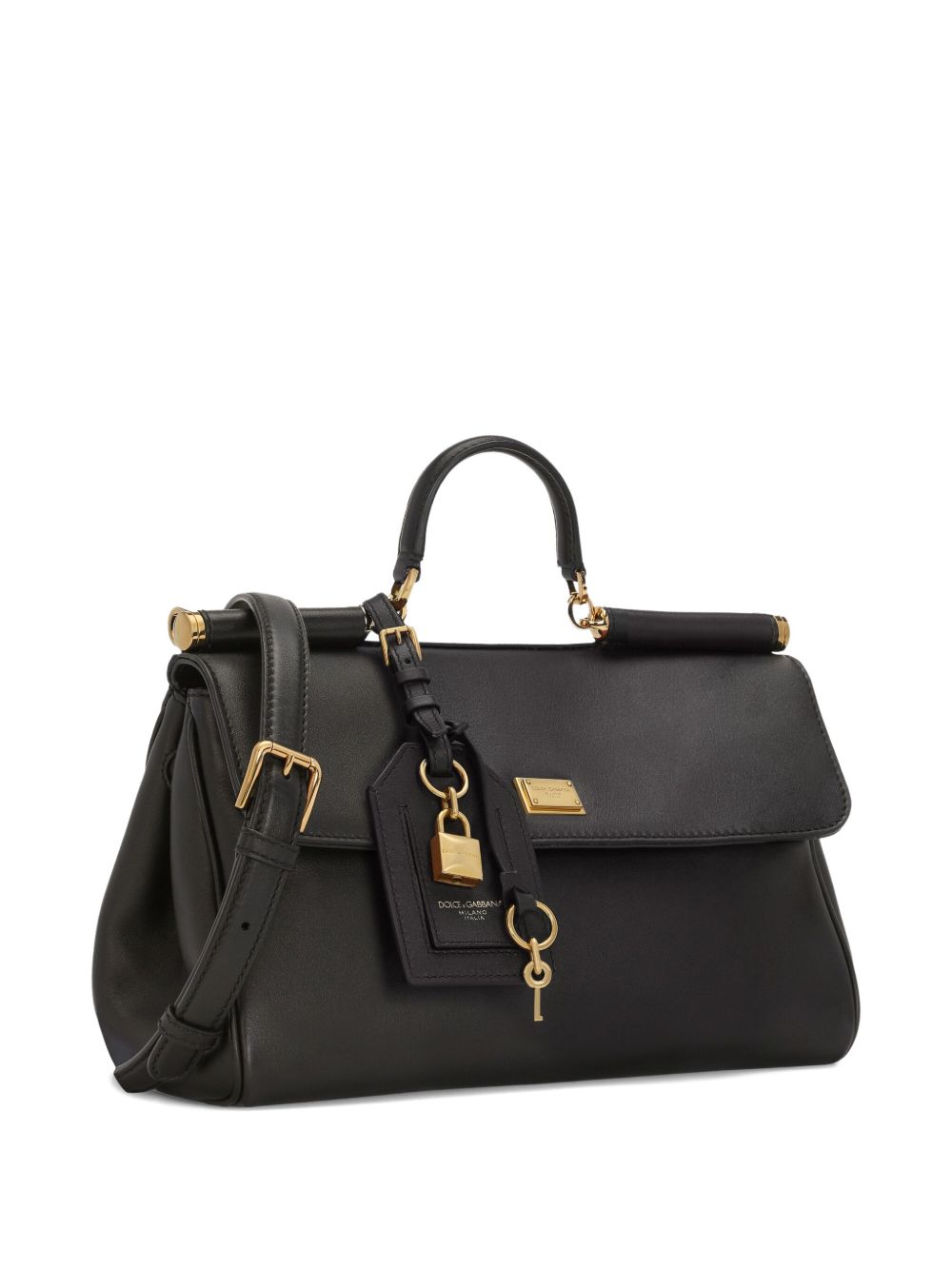 Dolce & Gabbana Leather Sicily Soft Handbag Glam Steals