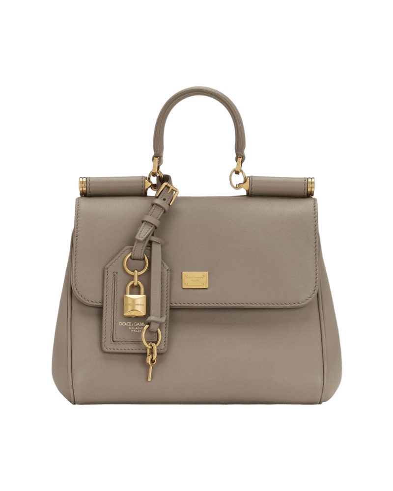 Dolce & Gabbana Leather Sicily Soft Handbag Glam Steals