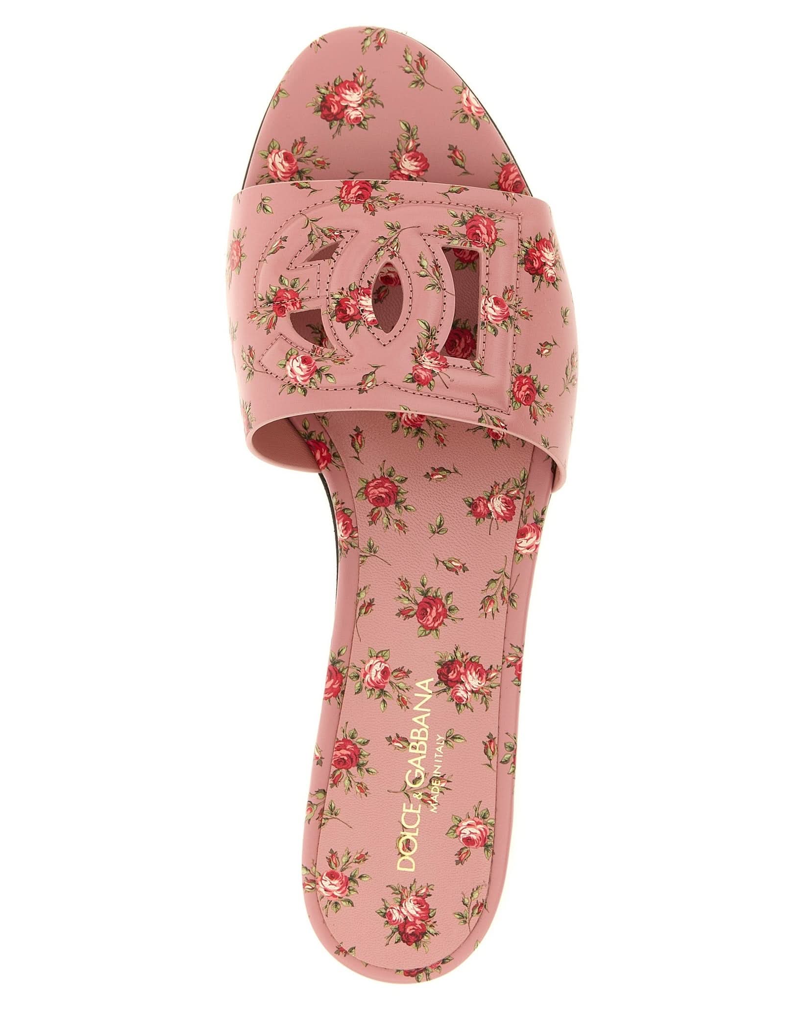 Dolce & Gabbana Leather Slides Glam Steals