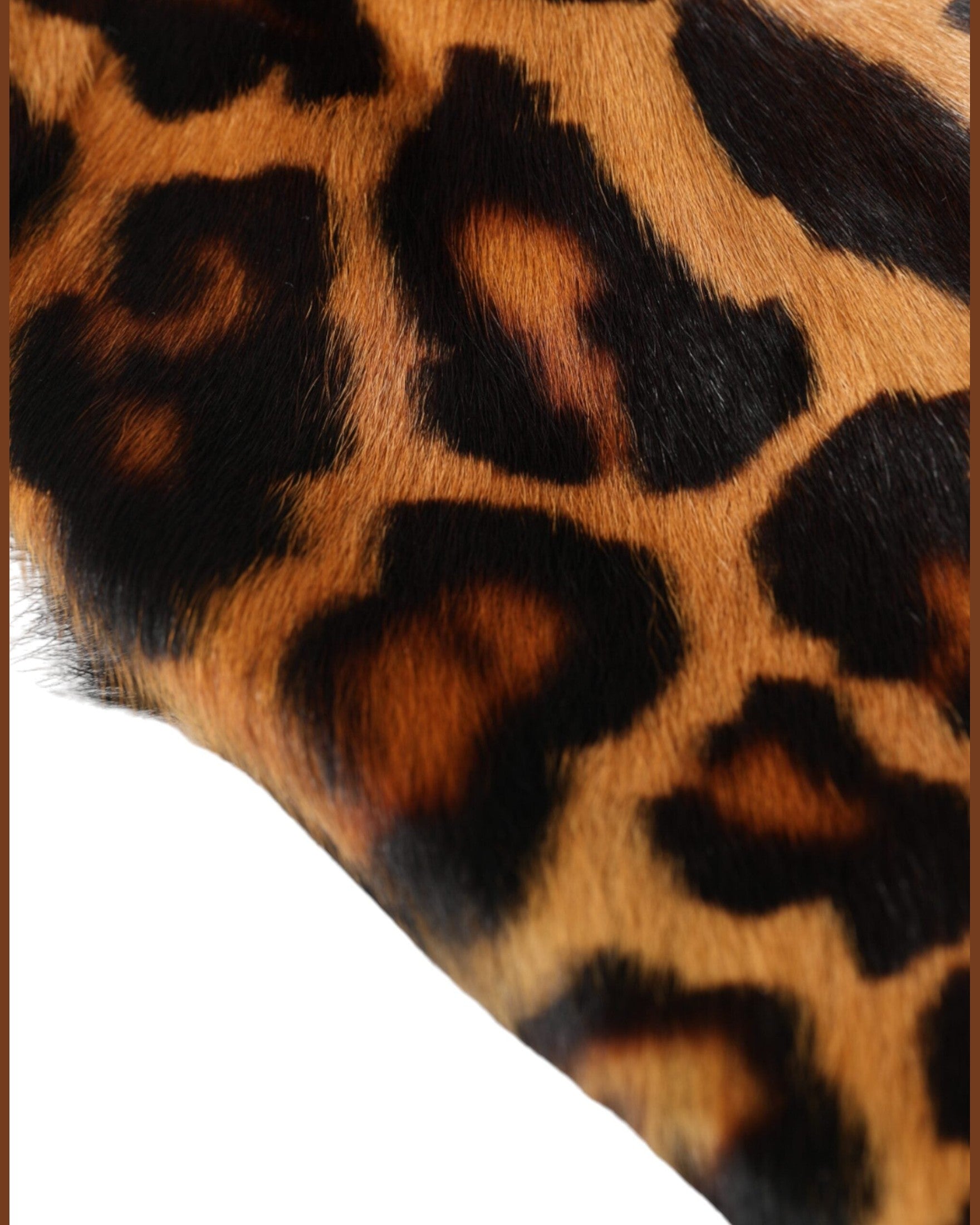 Dolce & Gabbana Leopard Fur Women Bucket Brown Hat Glam Steals