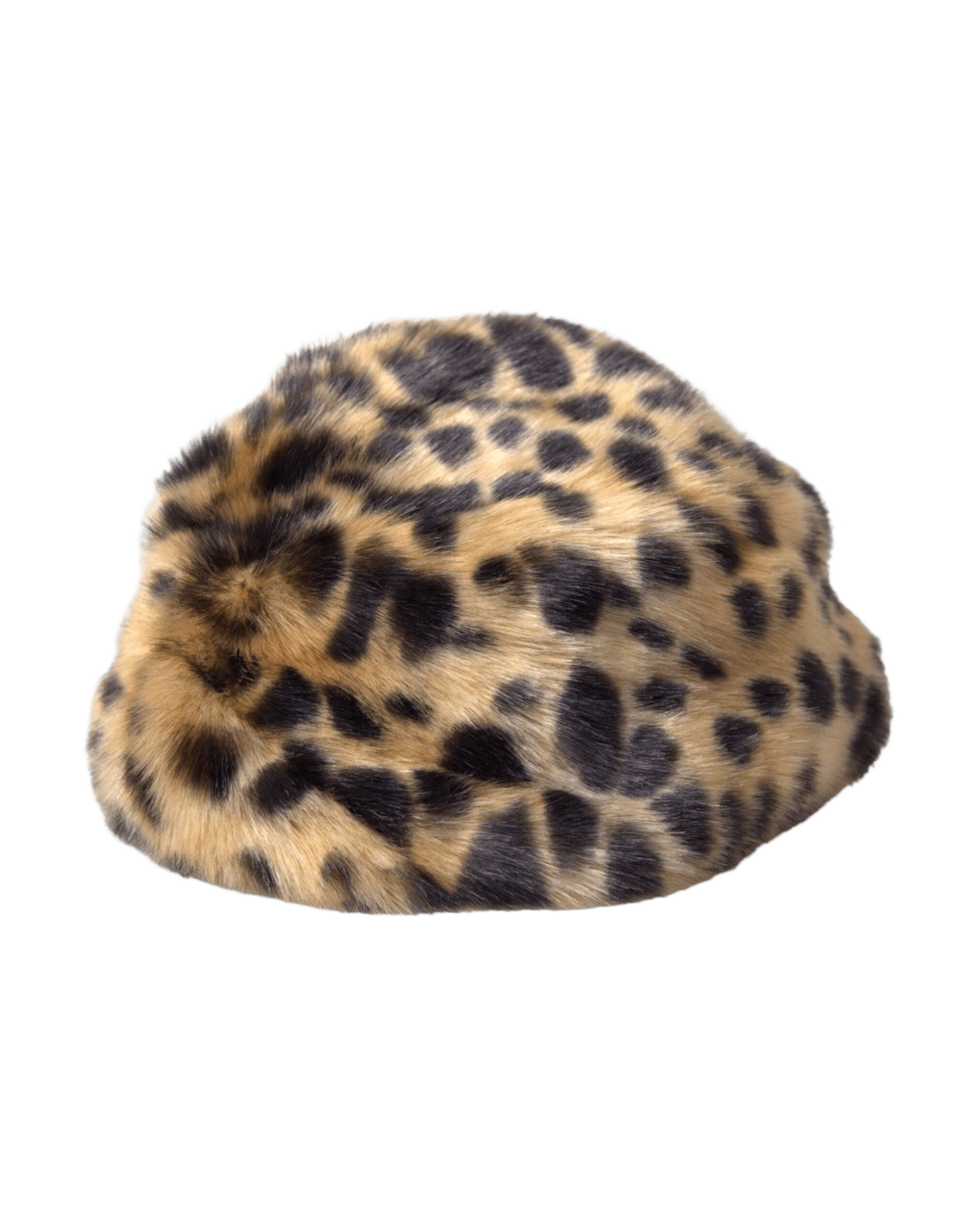 Dolce & Gabbana Leopard Fur Women Bucket Brown Hat Glam Steals