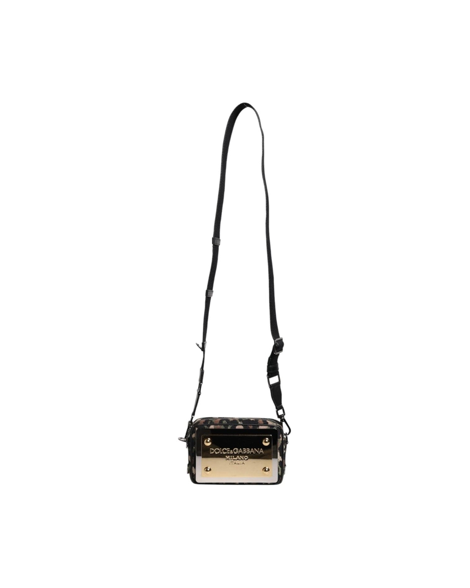 Dolce & Gabbana Leopard Jacquard Dg Logo Crossbody Multicolor Bag Glam Steals