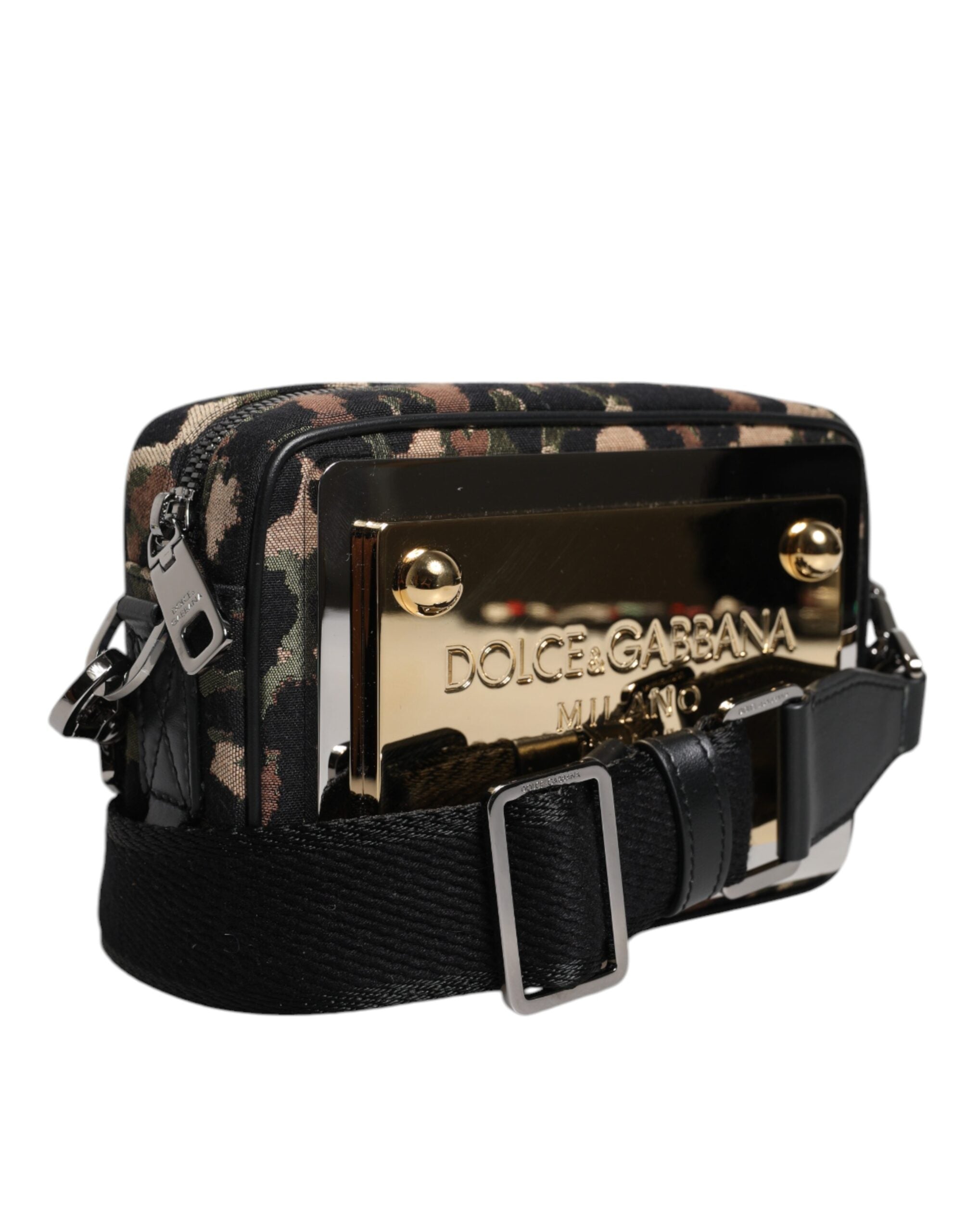 Dolce & Gabbana Leopard Jacquard Dg Logo Crossbody Multicolor Bag Glam Steals