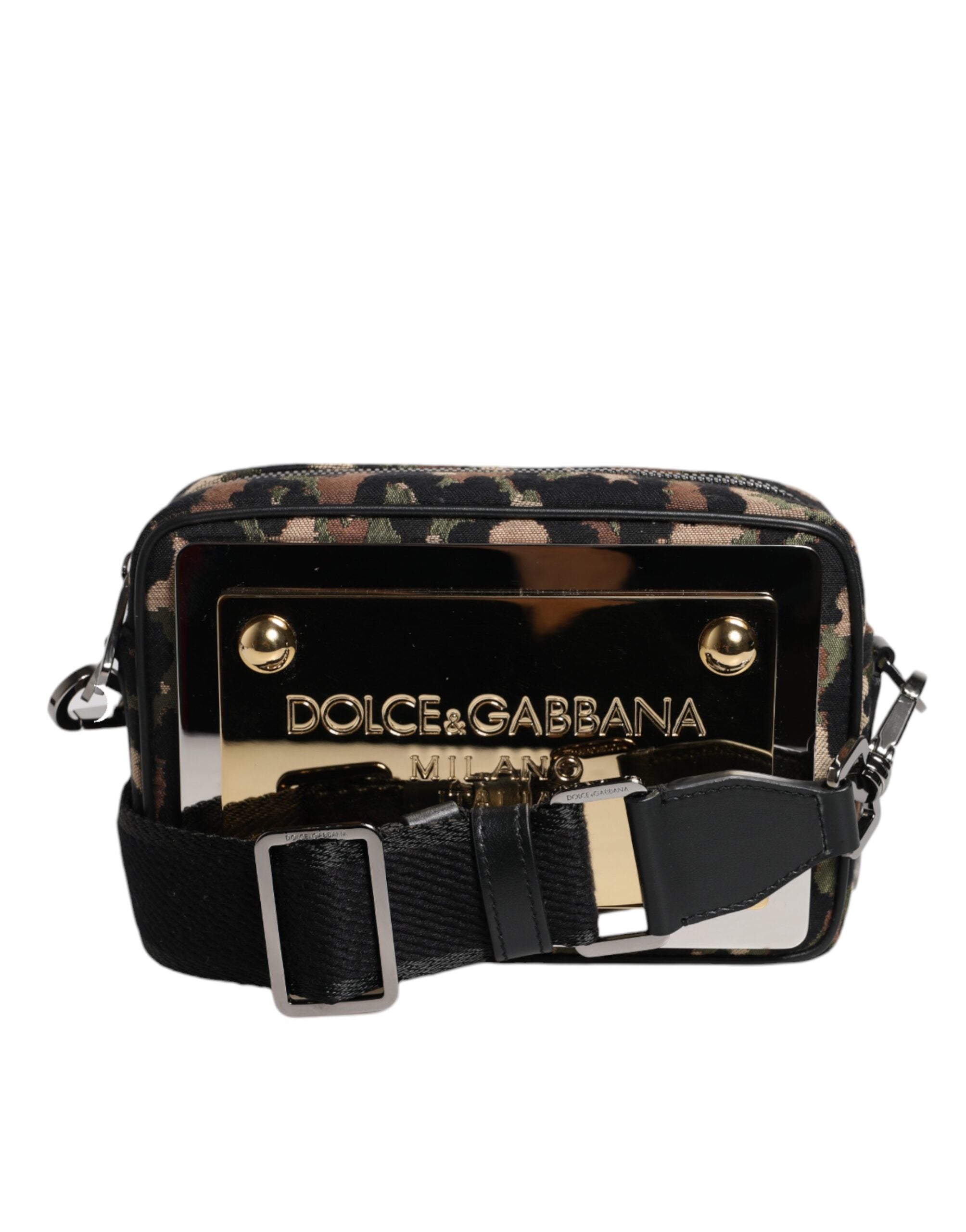 Dolce & Gabbana Leopard Jacquard Dg Logo Crossbody Multicolor Bag Glam Steals