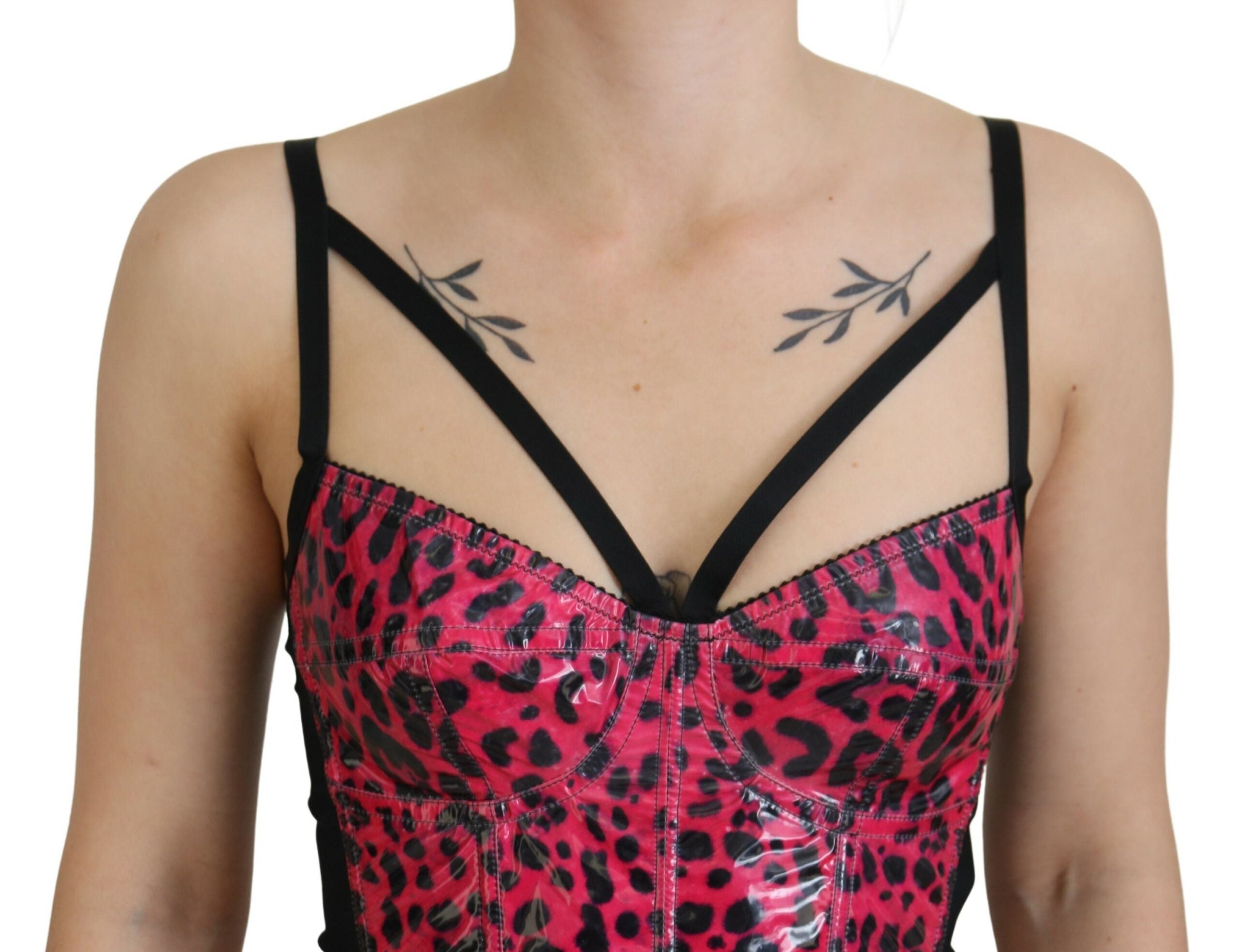 Dolce & Gabbana Leopard Print Bustier Corset Top Glam Steals