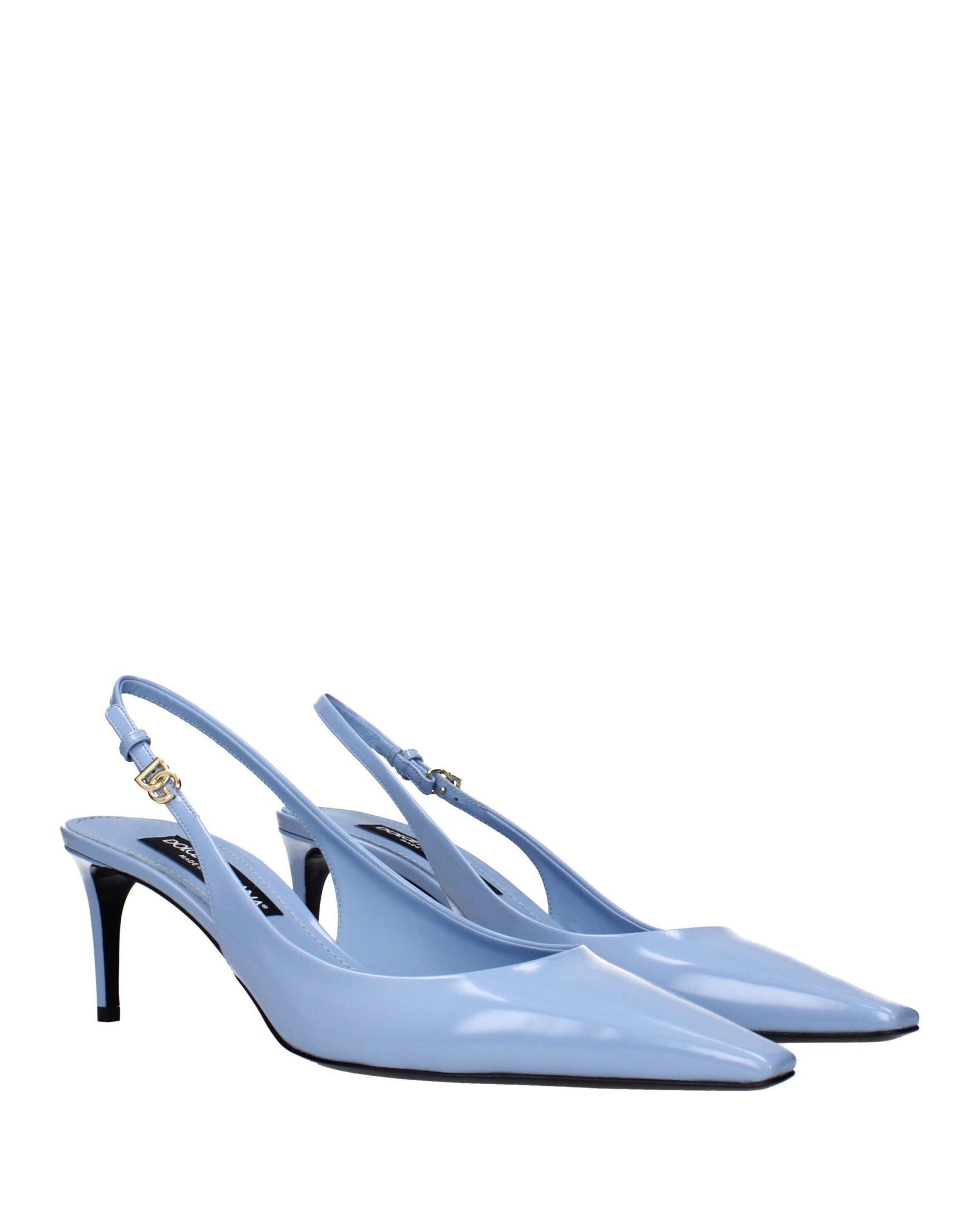 Dolce & Gabbana Light Blue Leather High Heel Pumps Glam Steals