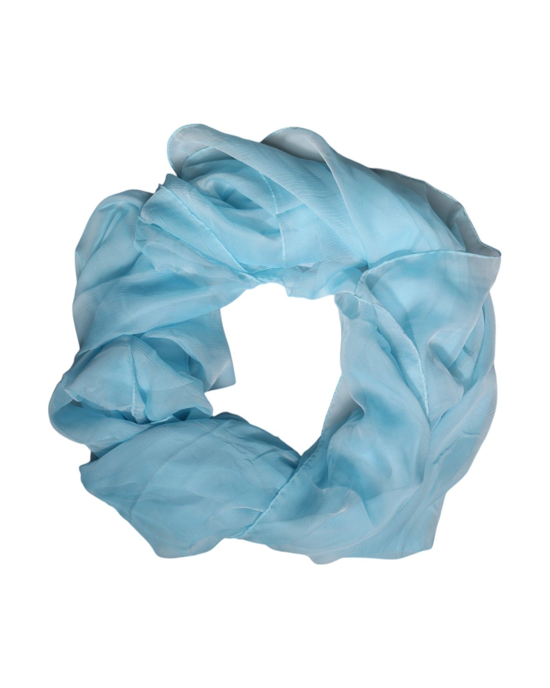 Dolce & Gabbana Light Blue Silk Rectangle Wrap Shawl Scarf Glam Steals