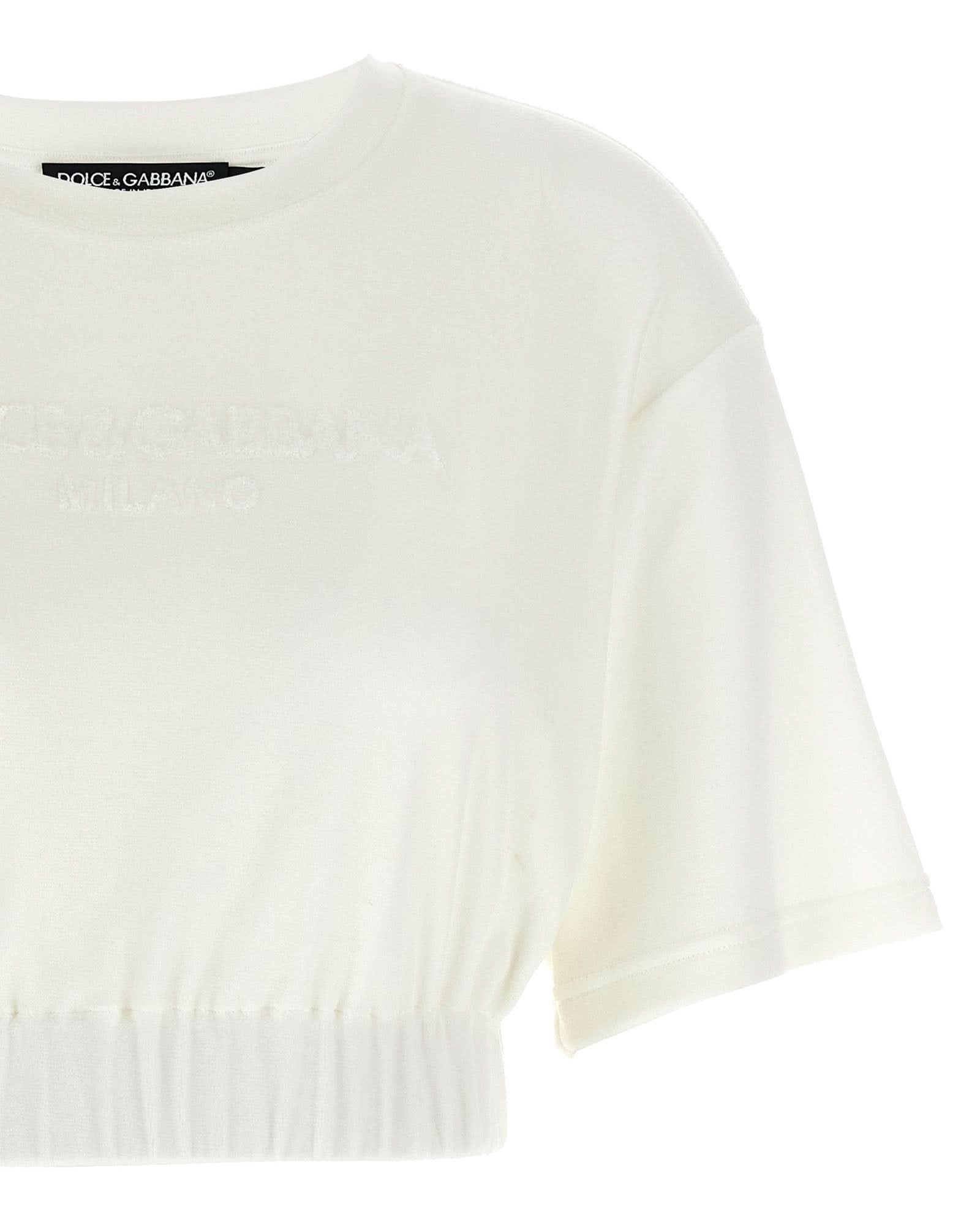 Dolce & Gabbana Logo Chenille Top Glam Steals