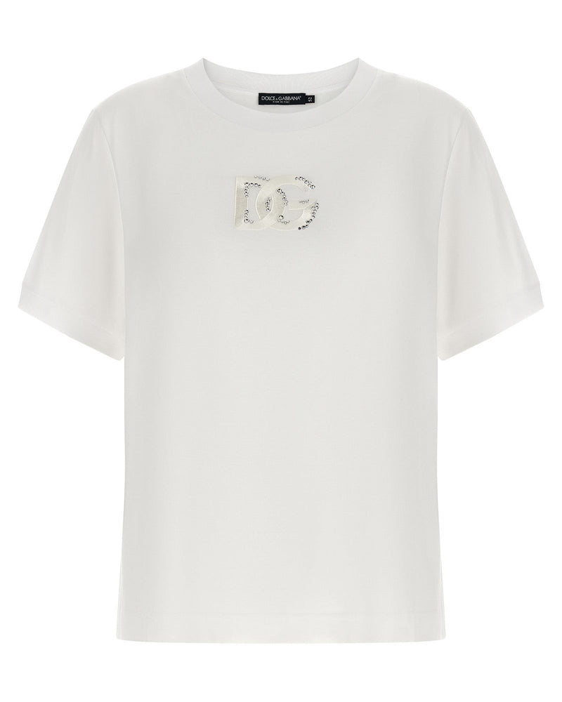 Dolce & Gabbana Logo Embroidery T-shirt Glam Steals