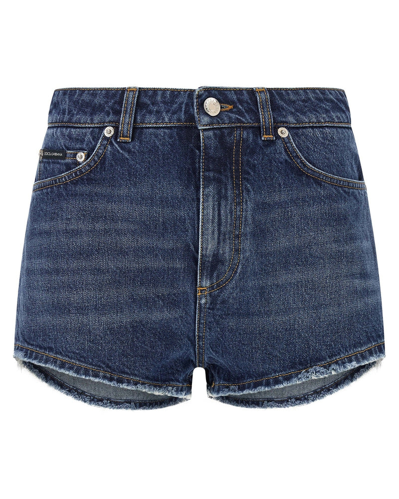 Dolce & Gabbana Logo Plate Shorts Glam Steals