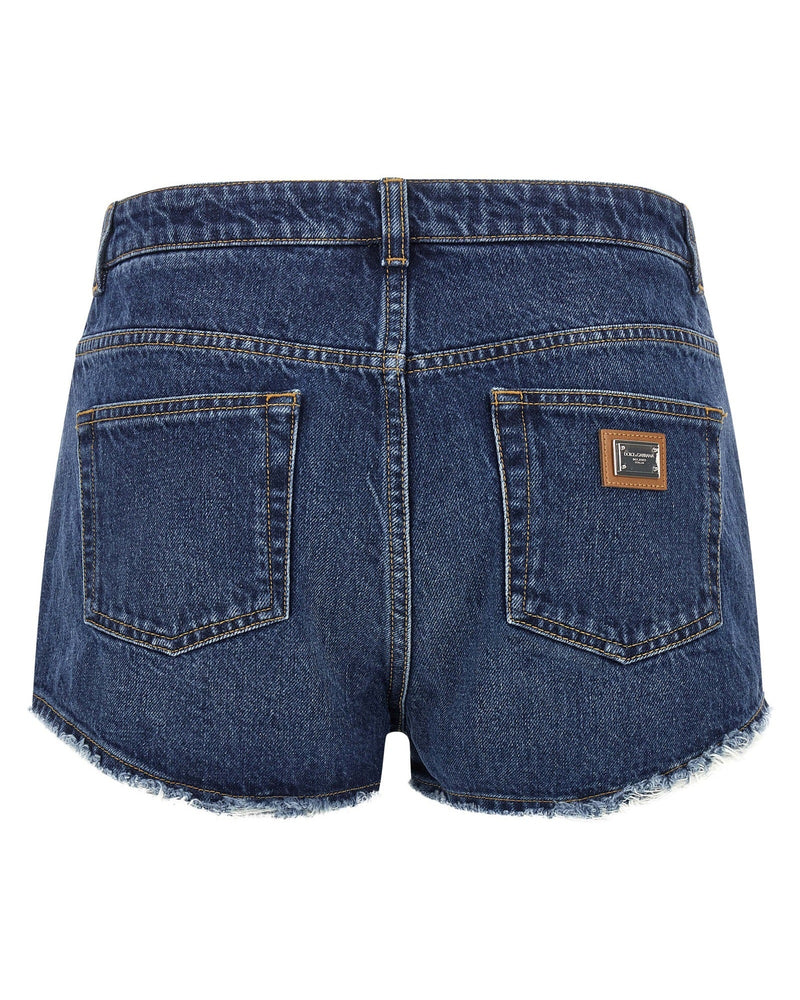Dolce & Gabbana Logo Plate Shorts Glam Steals